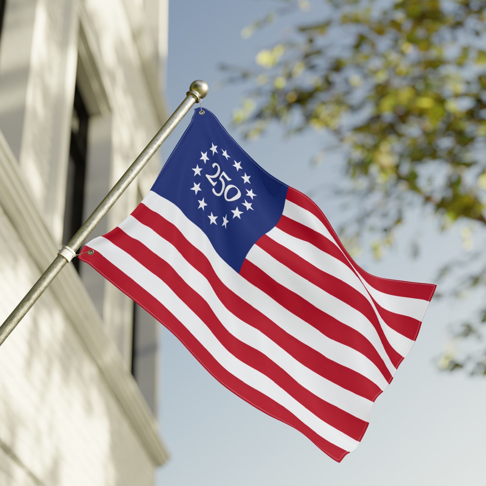250th Anniversary Double-Sided American Flag