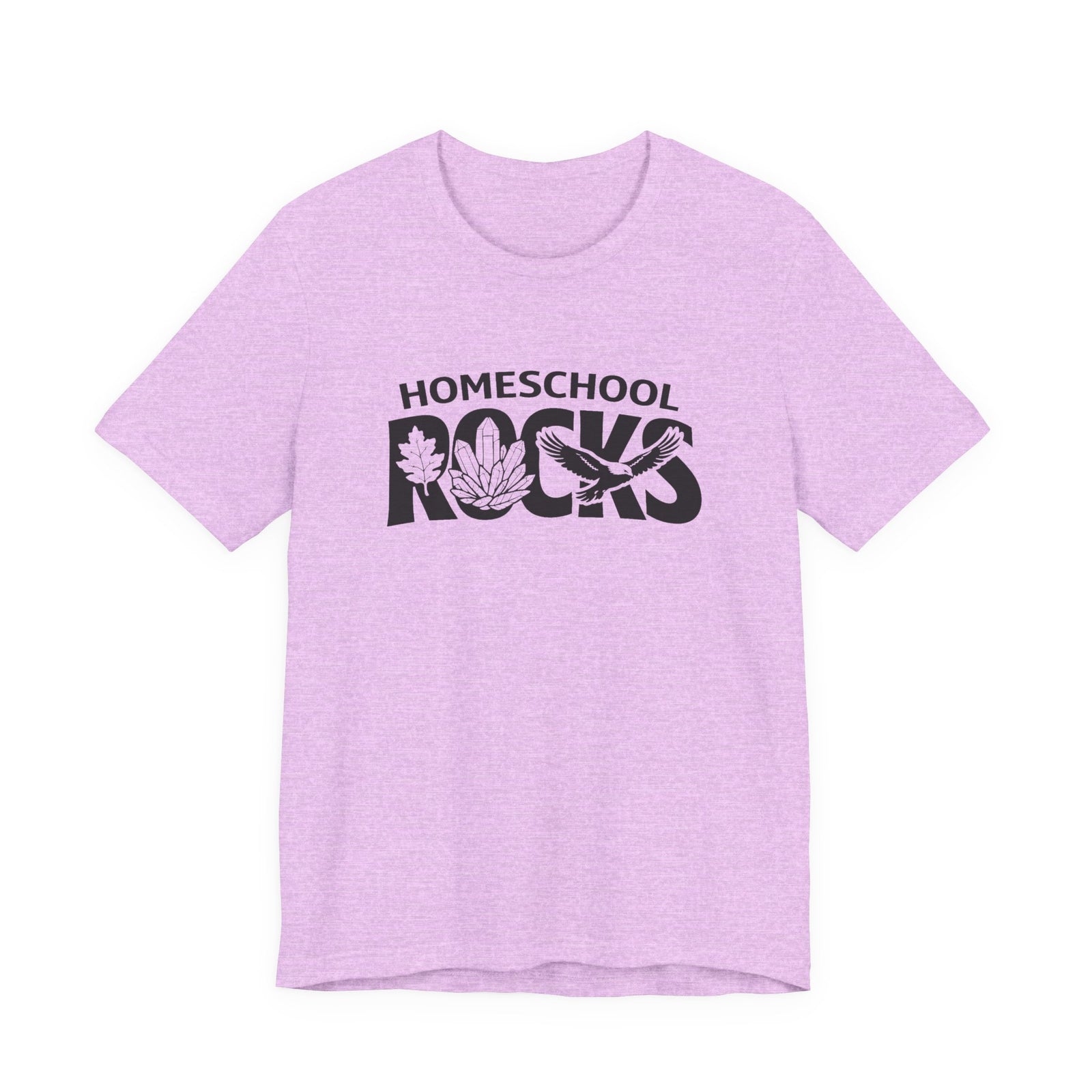 Homeschool Workshop: Homeschool Rocks T-Shirt – Retro Floral 'Homeschool Rocks' Tee for Homeschooling Parents & Teachers
