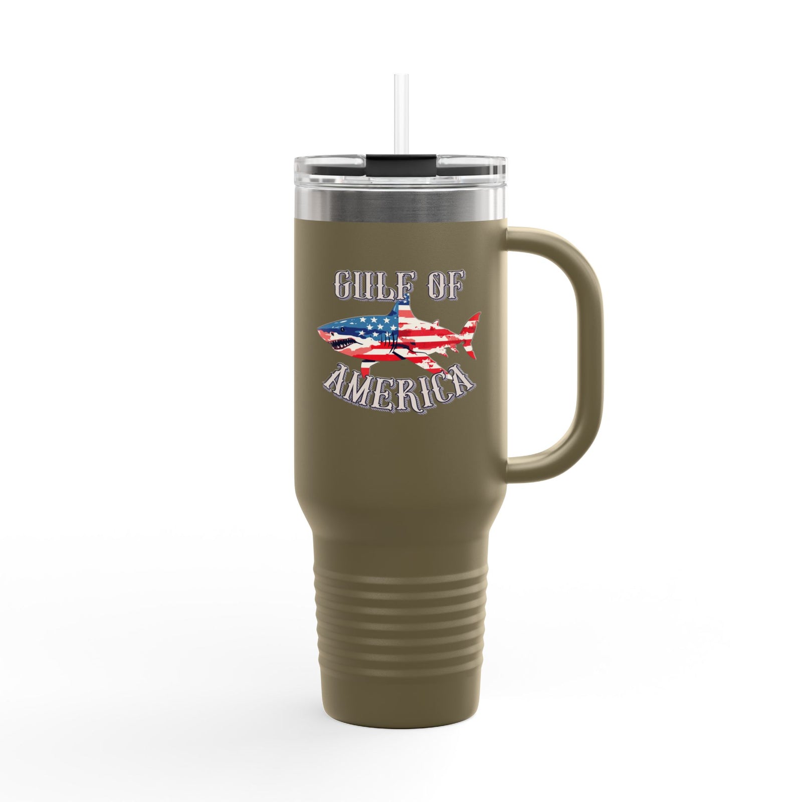 Walton & Johnson: Gulf of America Shark Tumbler, 40oz