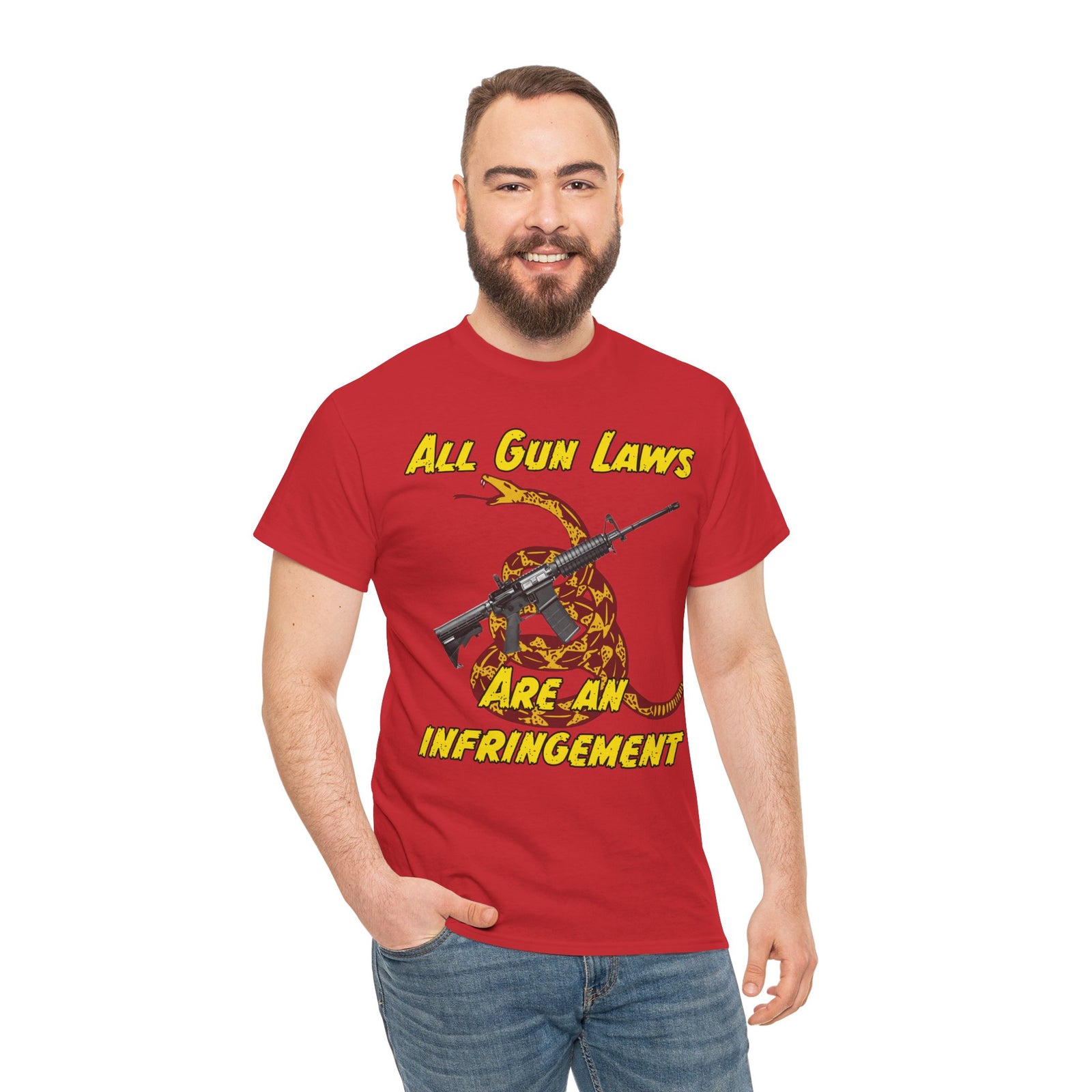 Judge Nap: All Gun Laws Are Infringements AR15 Gadsden T-Shirt