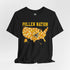 Pollen Nation T-Shirt – USA Honeycomb Map with Bee Graphic