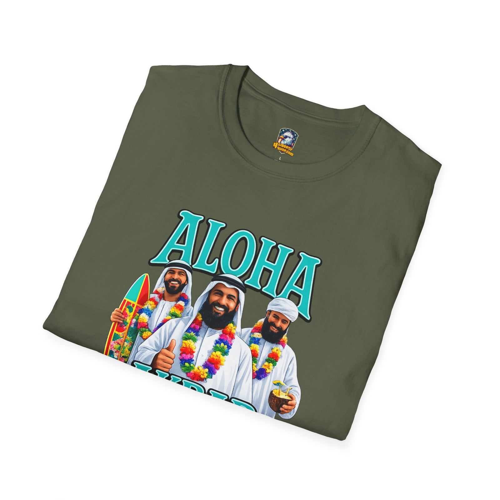 Walton & Johnson — Aloha Akbar T-Shirt — Retro Tropical Graphic Tee