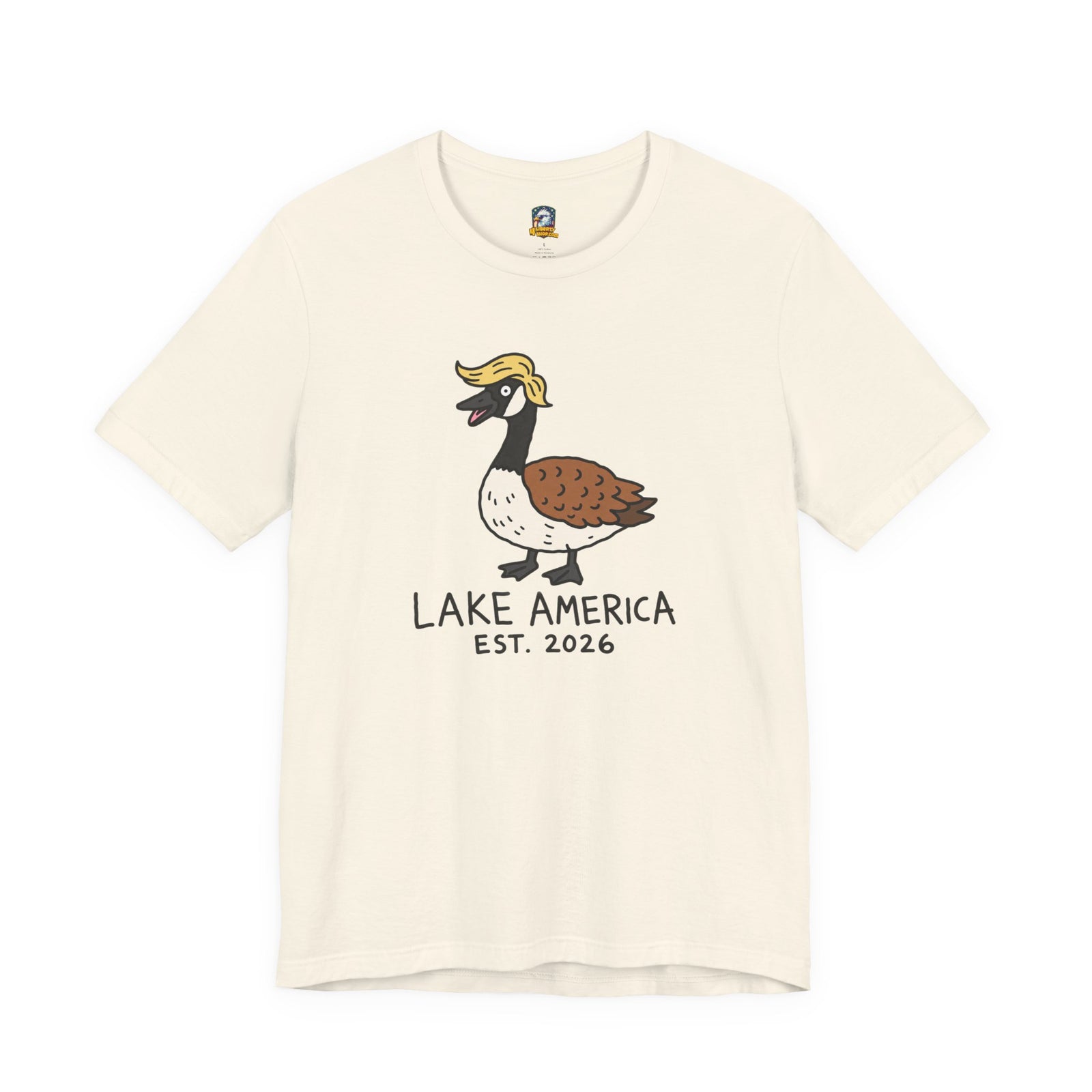 Lake America Goose T‑Shirt — 'Lake America EST. 2026' Cute Duck/Goose Graphic Tee - 4LibertyShop.com