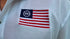 250th Anniversary Embroidered American Flag Polo Shirt — Classic Patriotic Polo