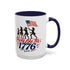 Accent Coffee Mug - "Party Like It's 1776" Patriotic Independence Day Mug