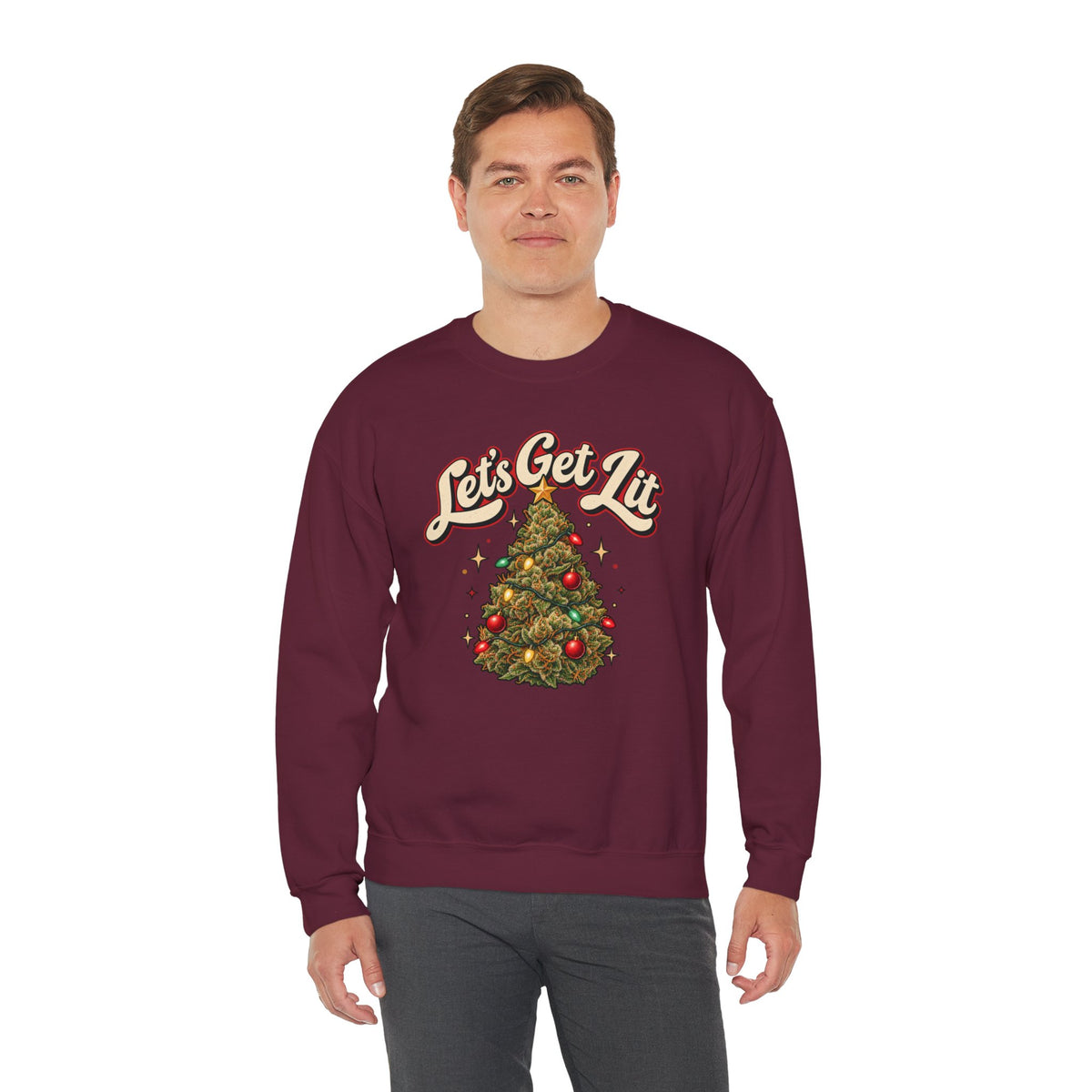 Let's Get Lit Christmas Sweatshirt - 4LibertyShop.com