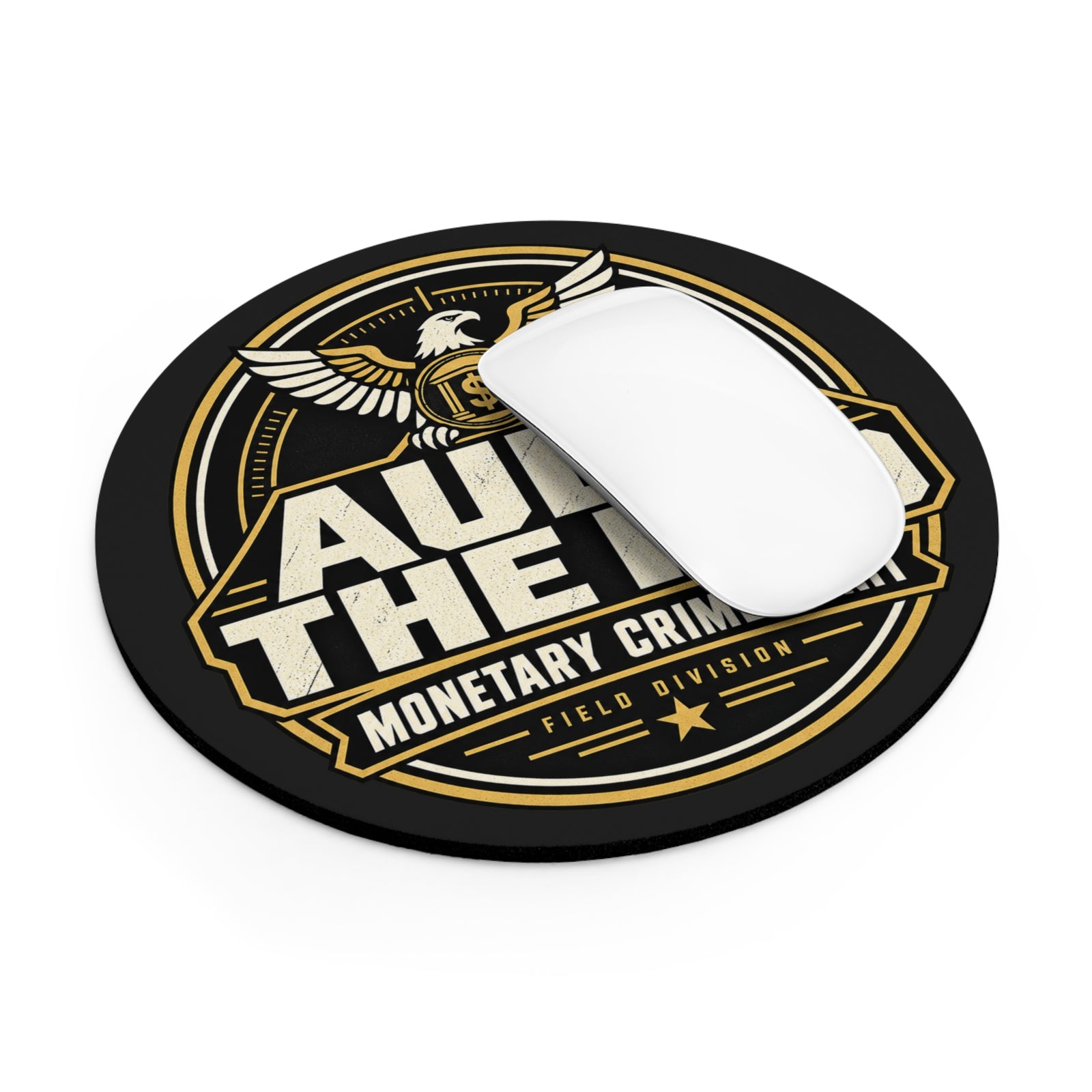 Audit the Fed Mouse Pad — Monetary Crimes Unit Desk Mat - 4LibertyShop.com
