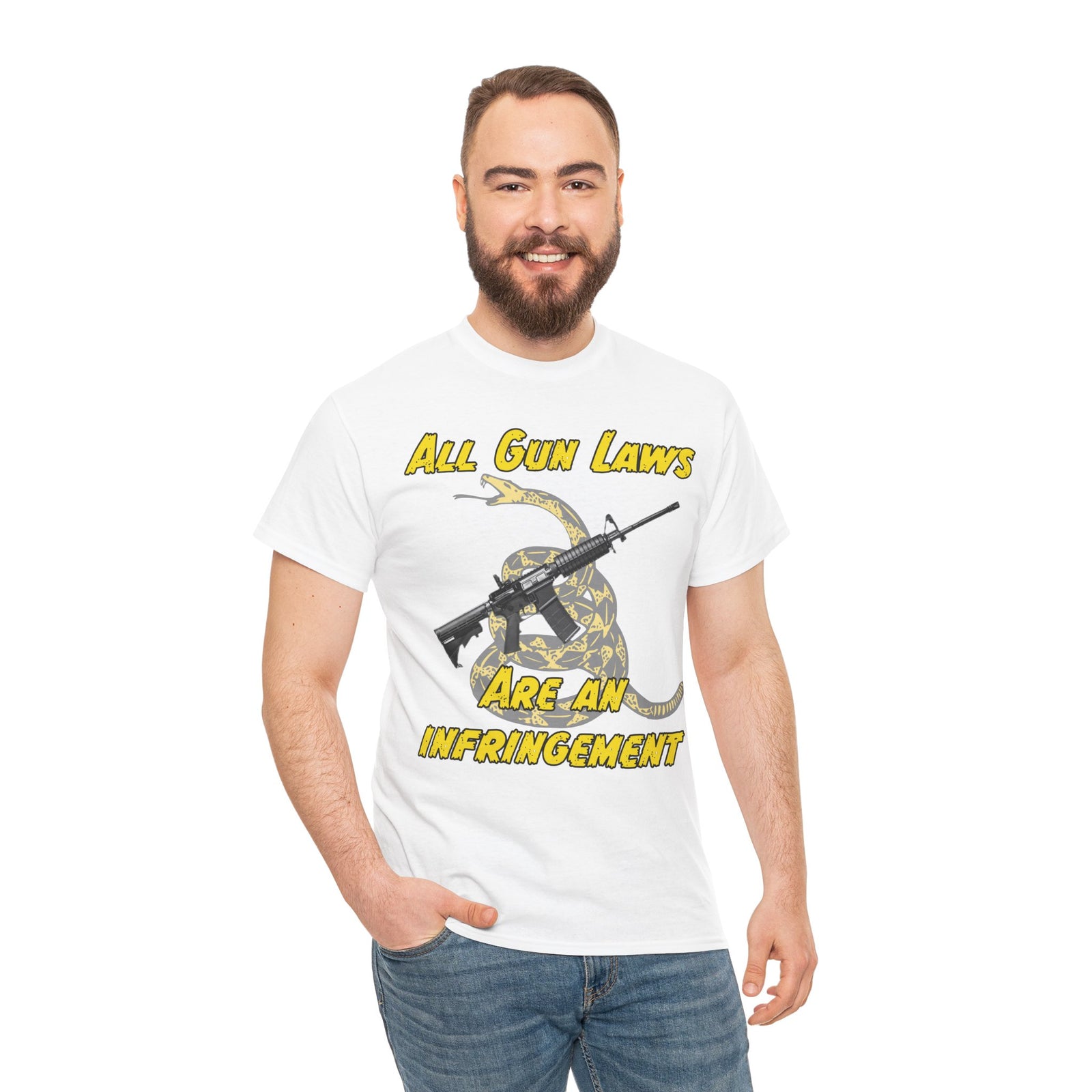 Judge Nap: All Gun Laws Are Infringements AR15 Gadsden T-Shirt