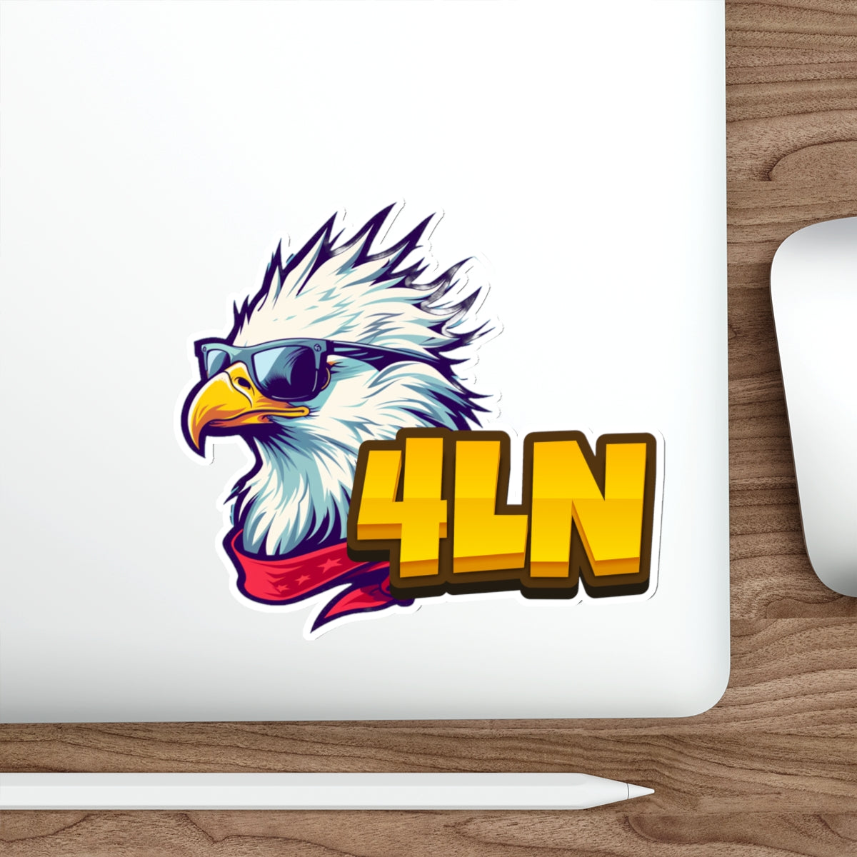 4Liberty Network Eagle Logo Die-Cut Sticker
