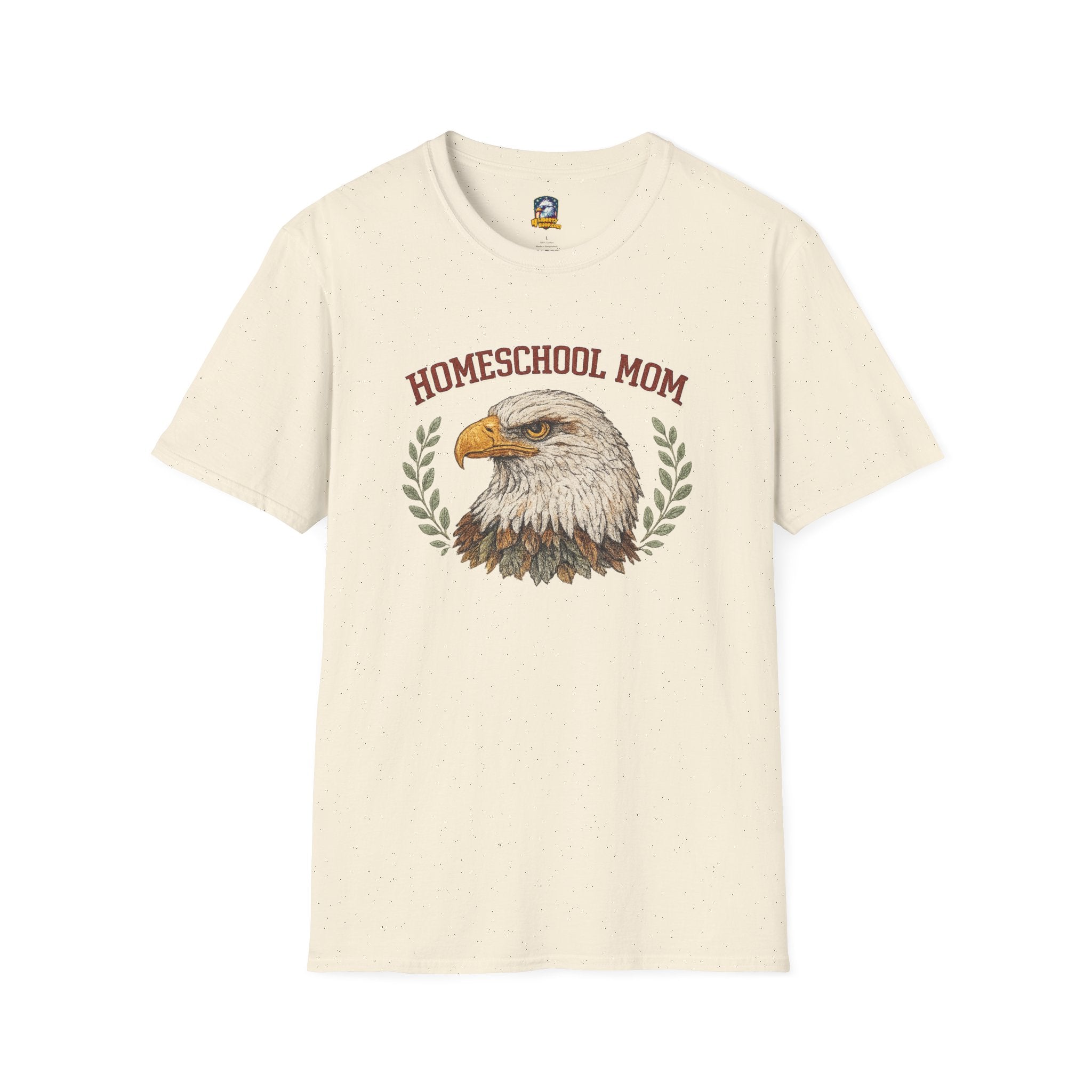 Homeschool Workshop — Homeschool Mom T-Shirt — Eagle Graphic Tee for Proud Homeschooling Moms