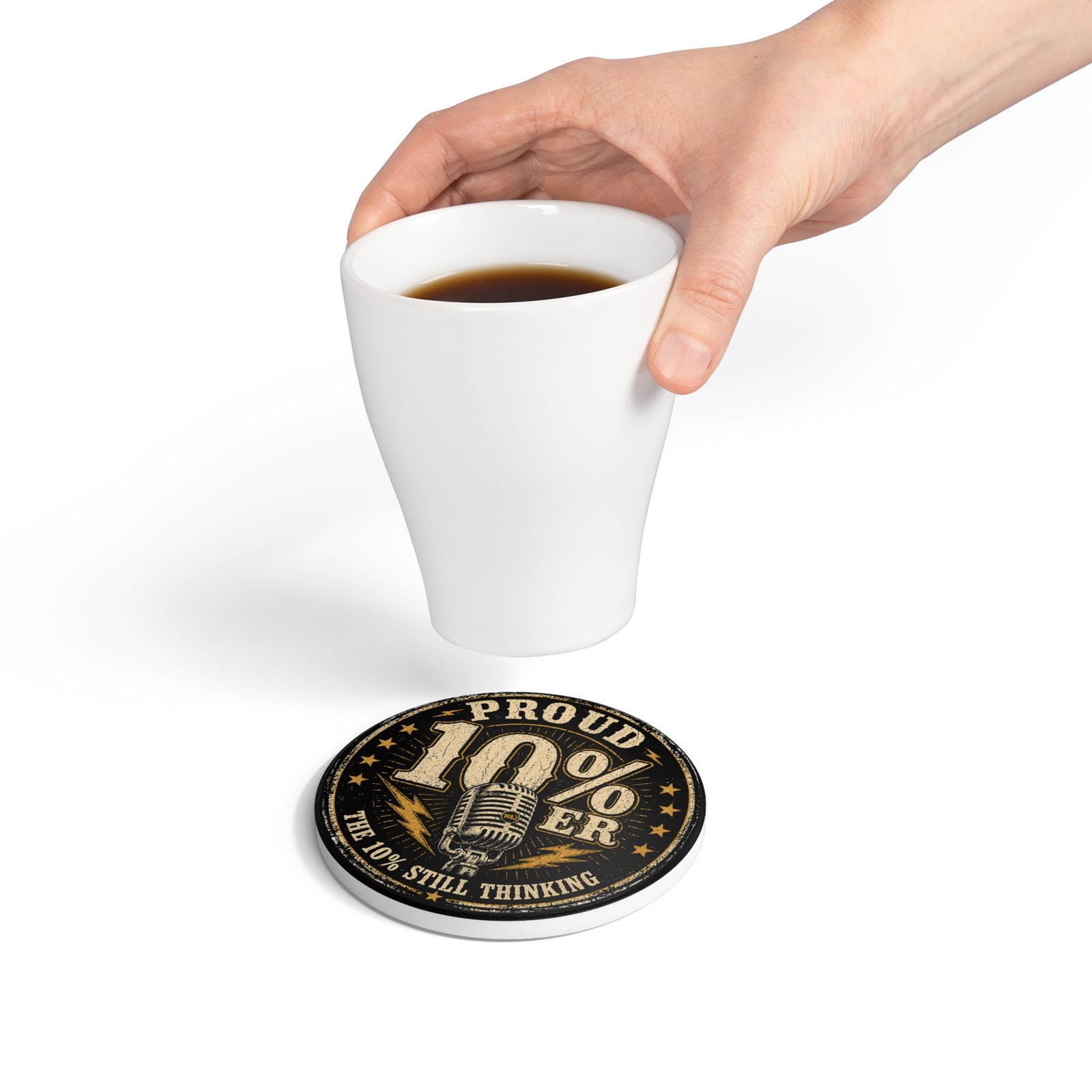 Walton & Johnson: Proud 10%er Ceramic Coaster