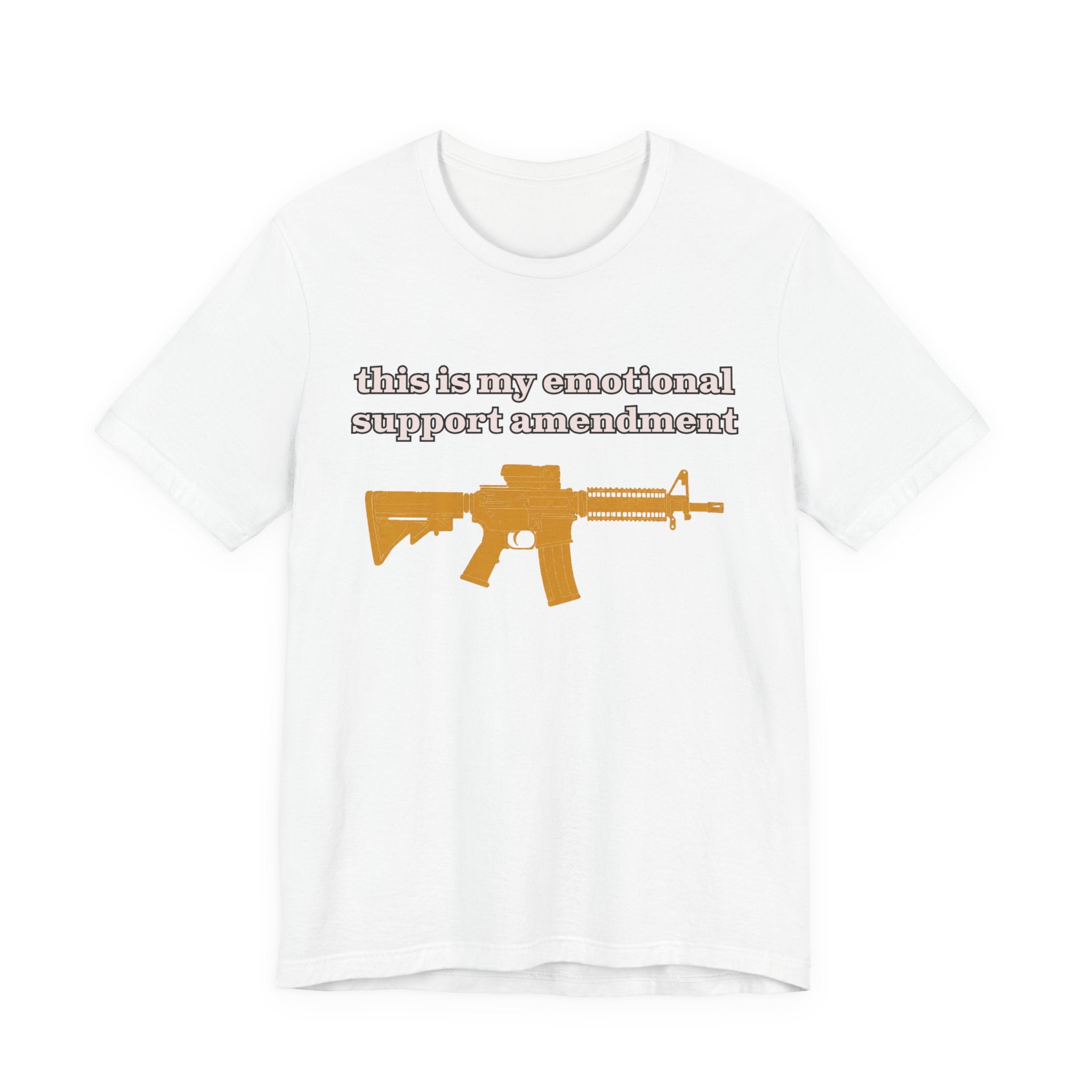 2nd Amendment Tee — "this is my emotional support amendment" Rifle Graphic T‑Shirt