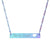 Bar Necklace — "We the People" Engraved Cutout Heart