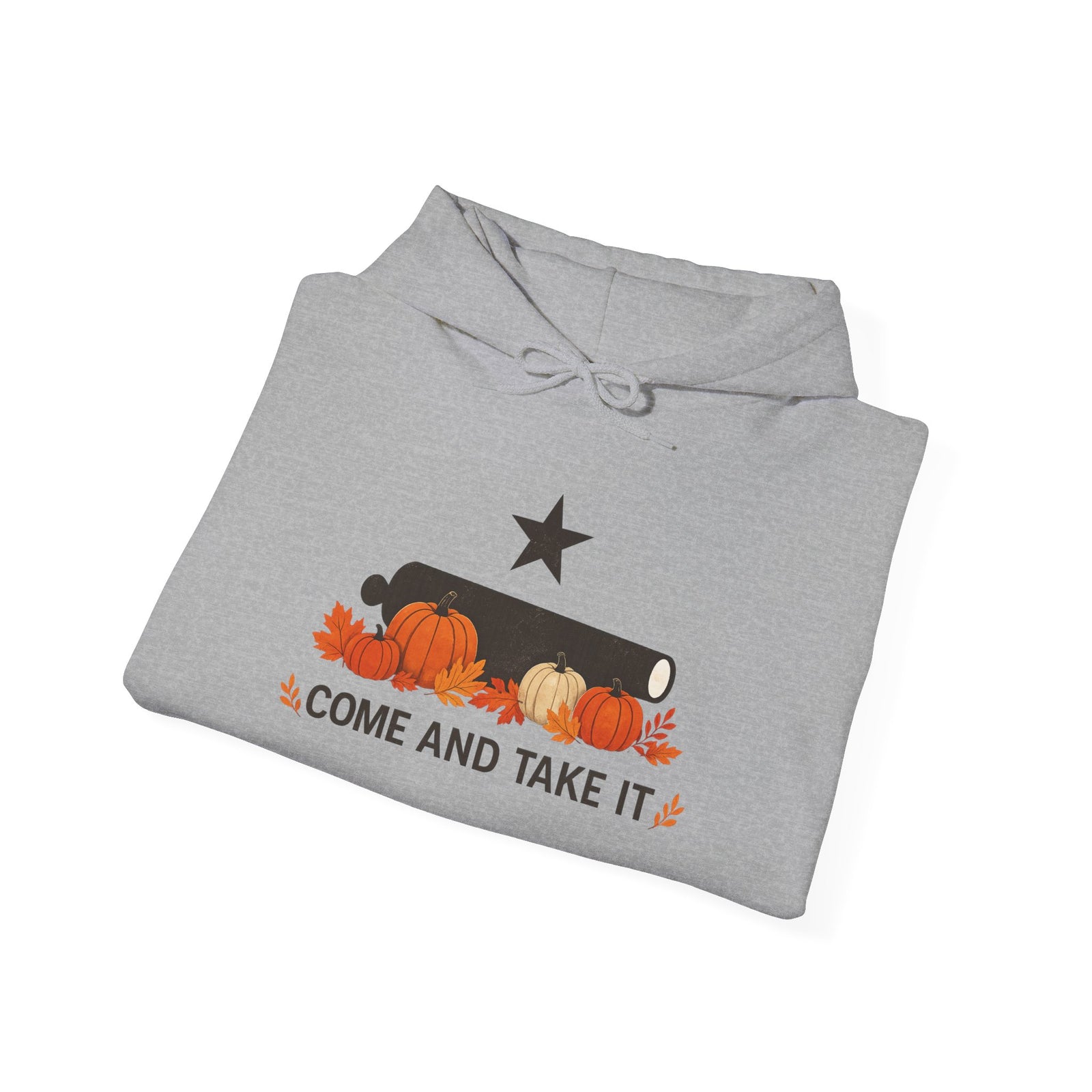 Pumpkin 'Come and Take It' Hoodie — Fall Harvest Sweatshirt - 4LibertyShop.com