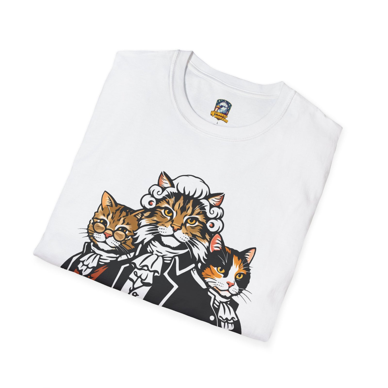 Founding Felines T-Shirt – Revolutionary Cats Graphic Tee