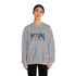Embroidered Patriotic Mom Crewneck Sweatshirt