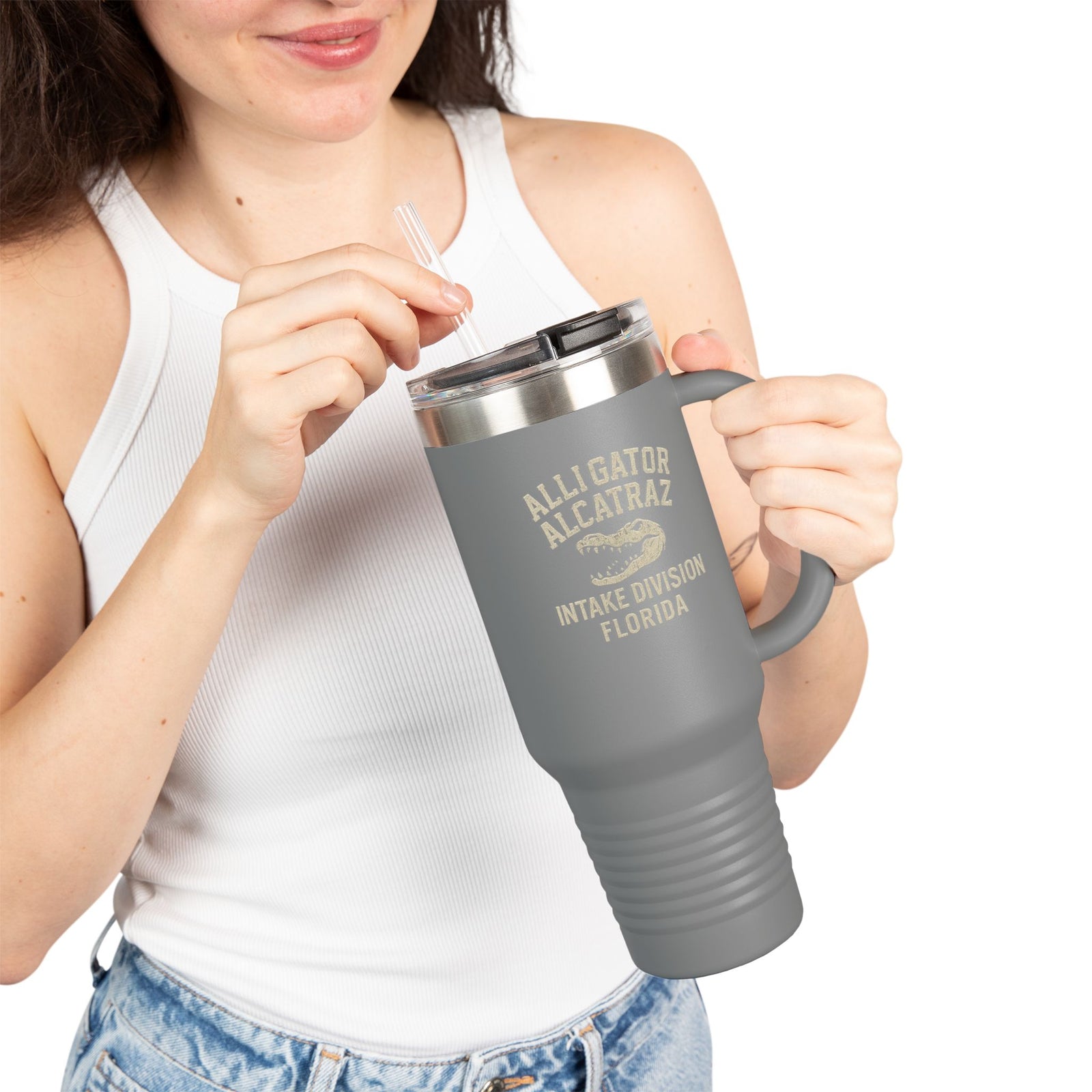 Walton & Johnson: Alligator Alcatraz Intake Division Tumbler, 40oz