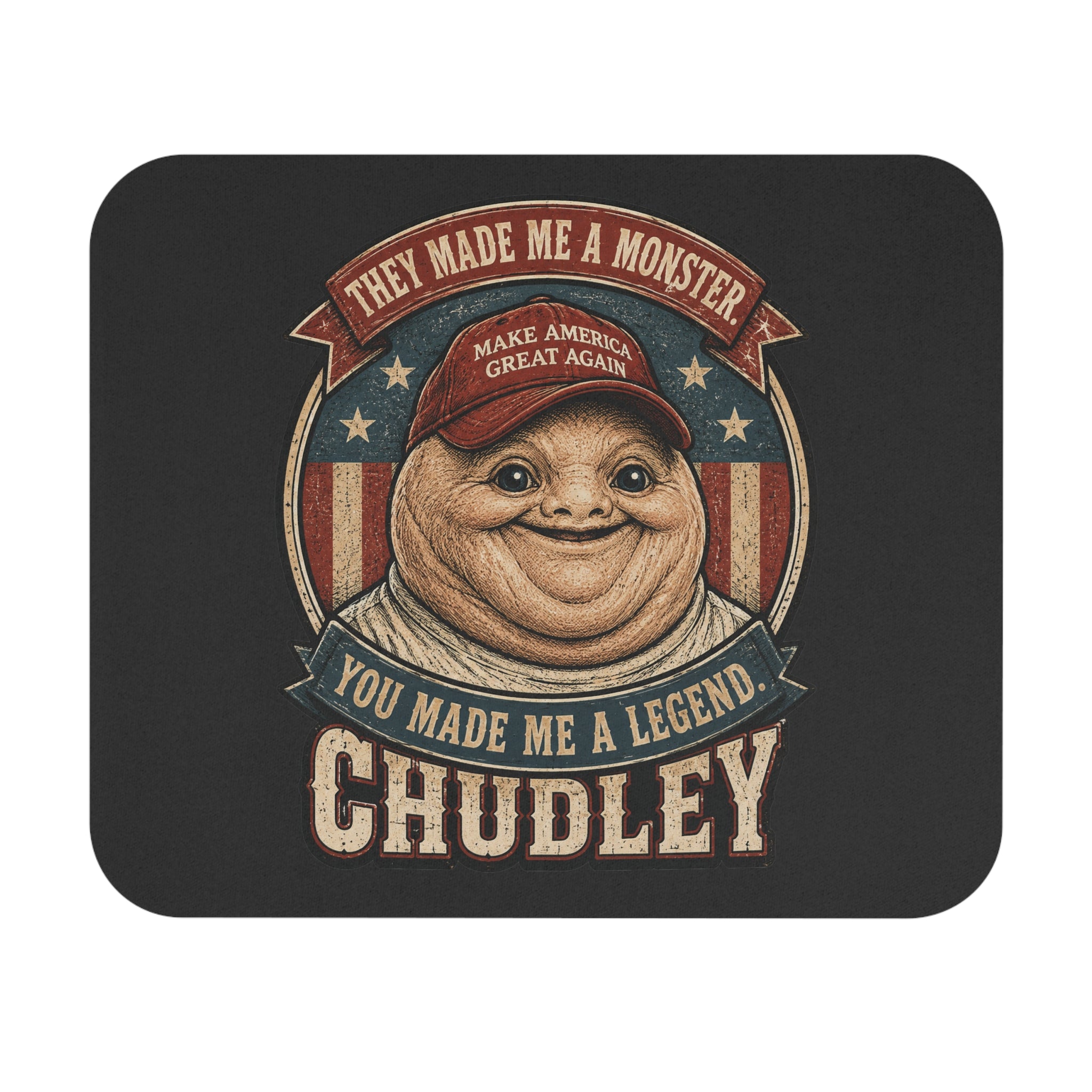 Chudley Legend Mouse Pad — They Made Me a Monster, 9 × 8