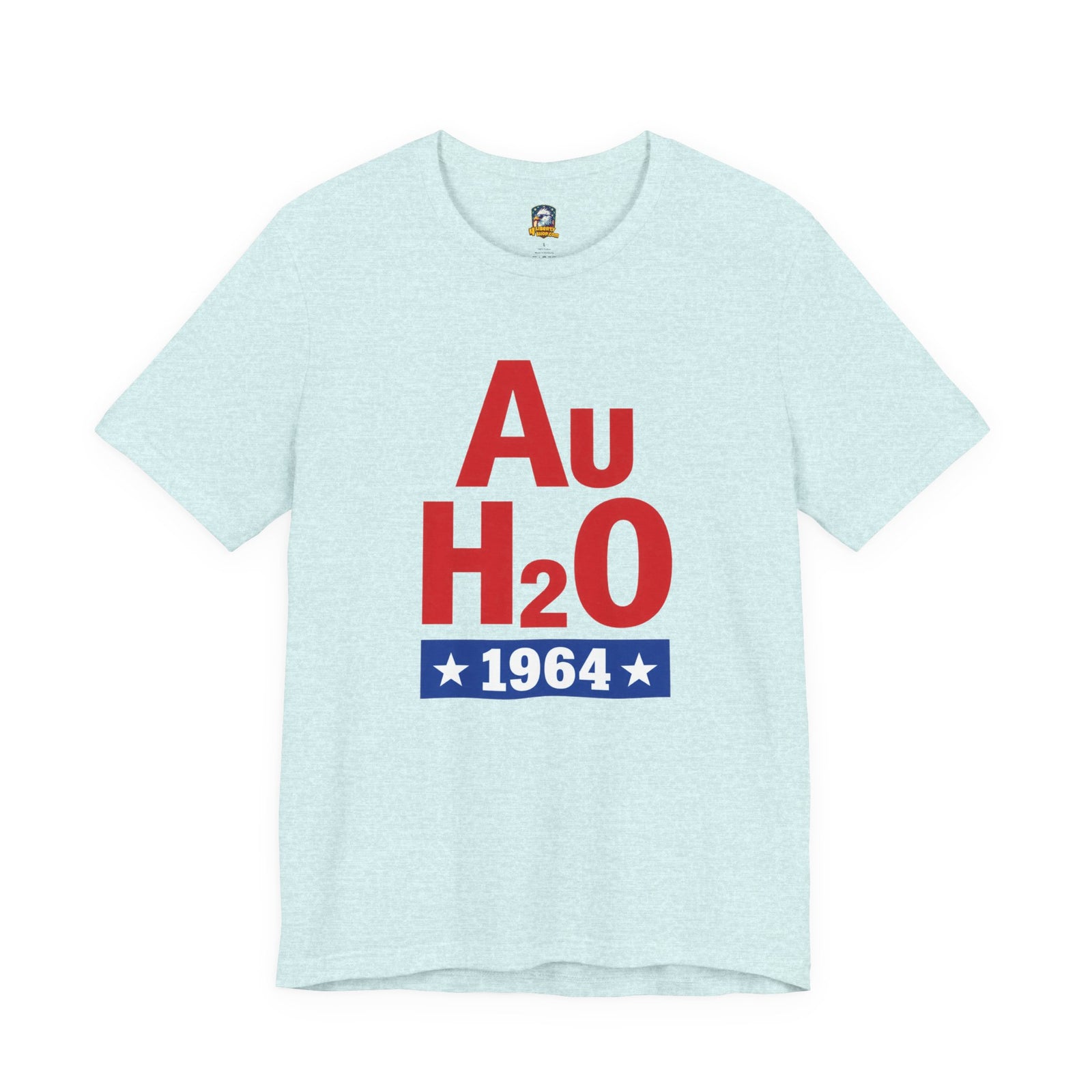 Au H2O 1964 Tee — Barry Goldwater Retro Chemistry Graphic T‑Shirt - 4LibertyShop.com
