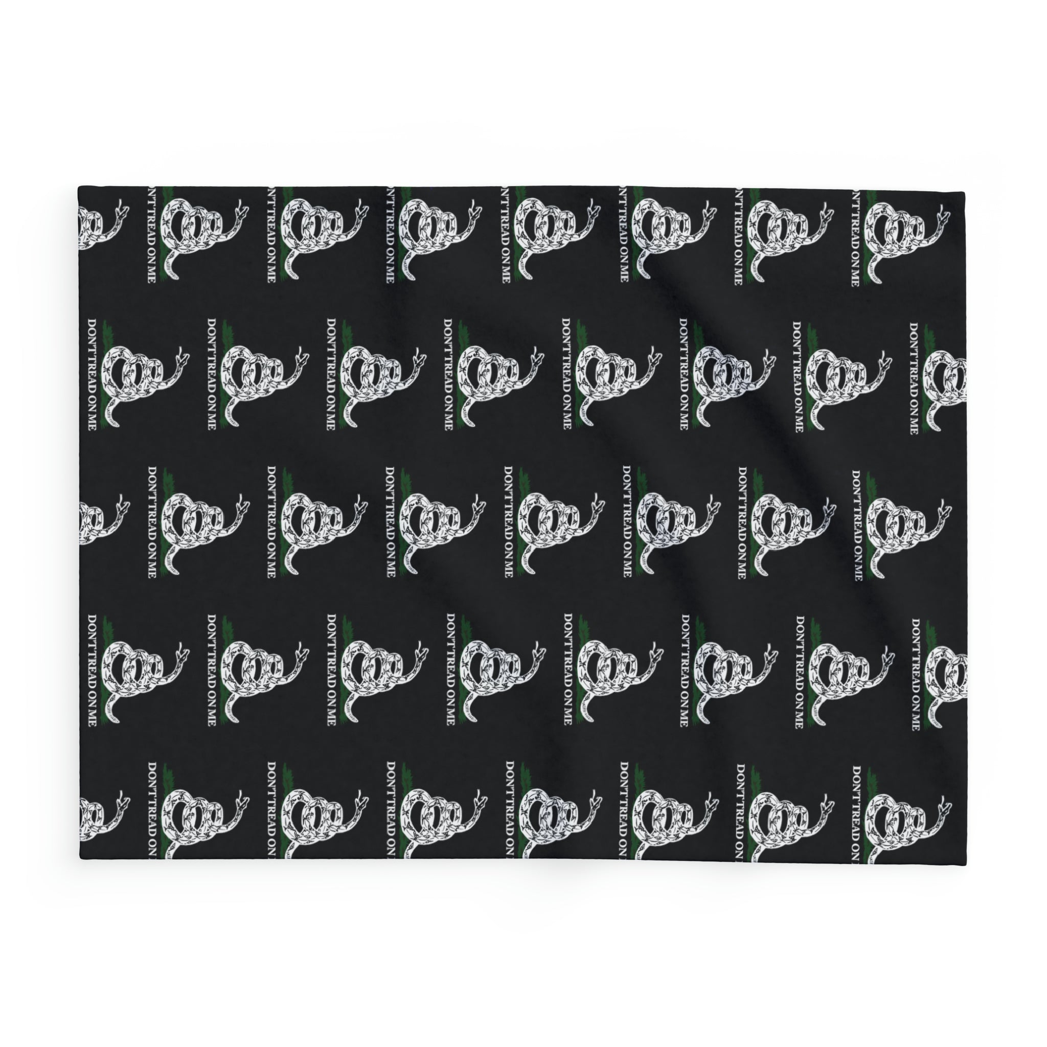 Don't Tread on Me Gadsden Snake Arctic Fleece Blanket