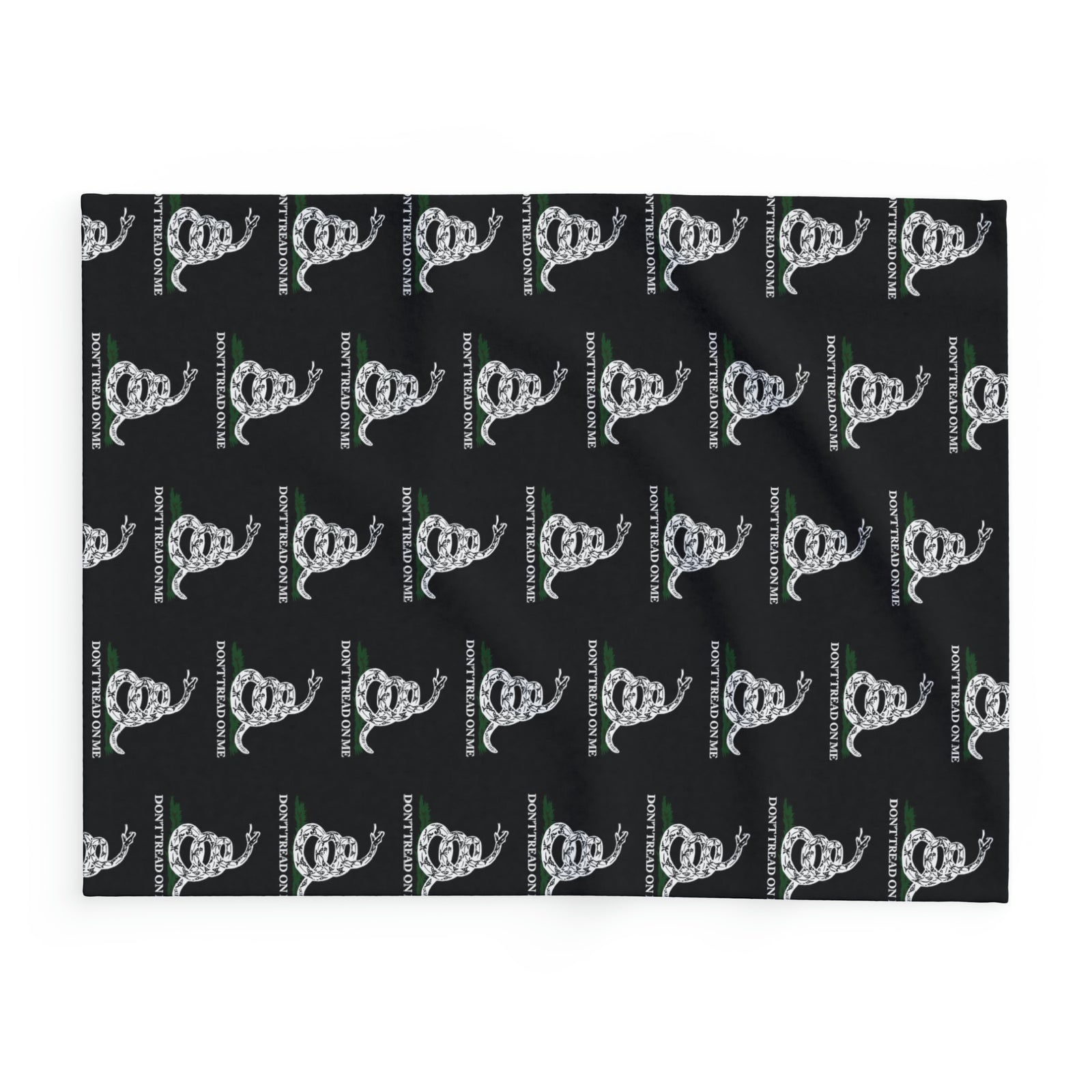 Don't Tread on Me Gadsden Snake Arctic Fleece Blanket