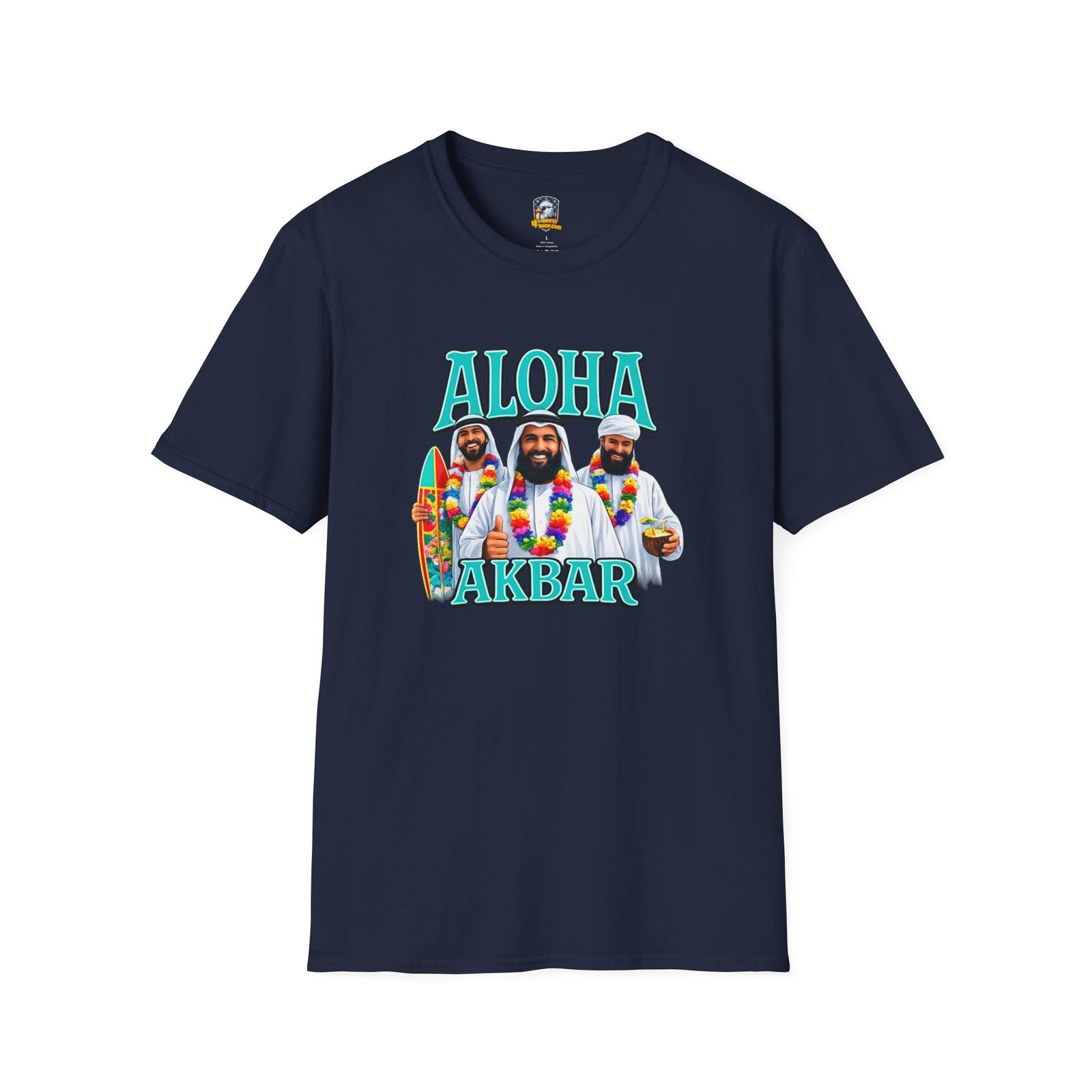 Walton & Johnson — Aloha Akbar T-Shirt — Retro Tropical Graphic Tee