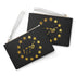 1776 Betsy Ross Stars Clutch Bag — Patriotic Gold Anniversary Wristlet