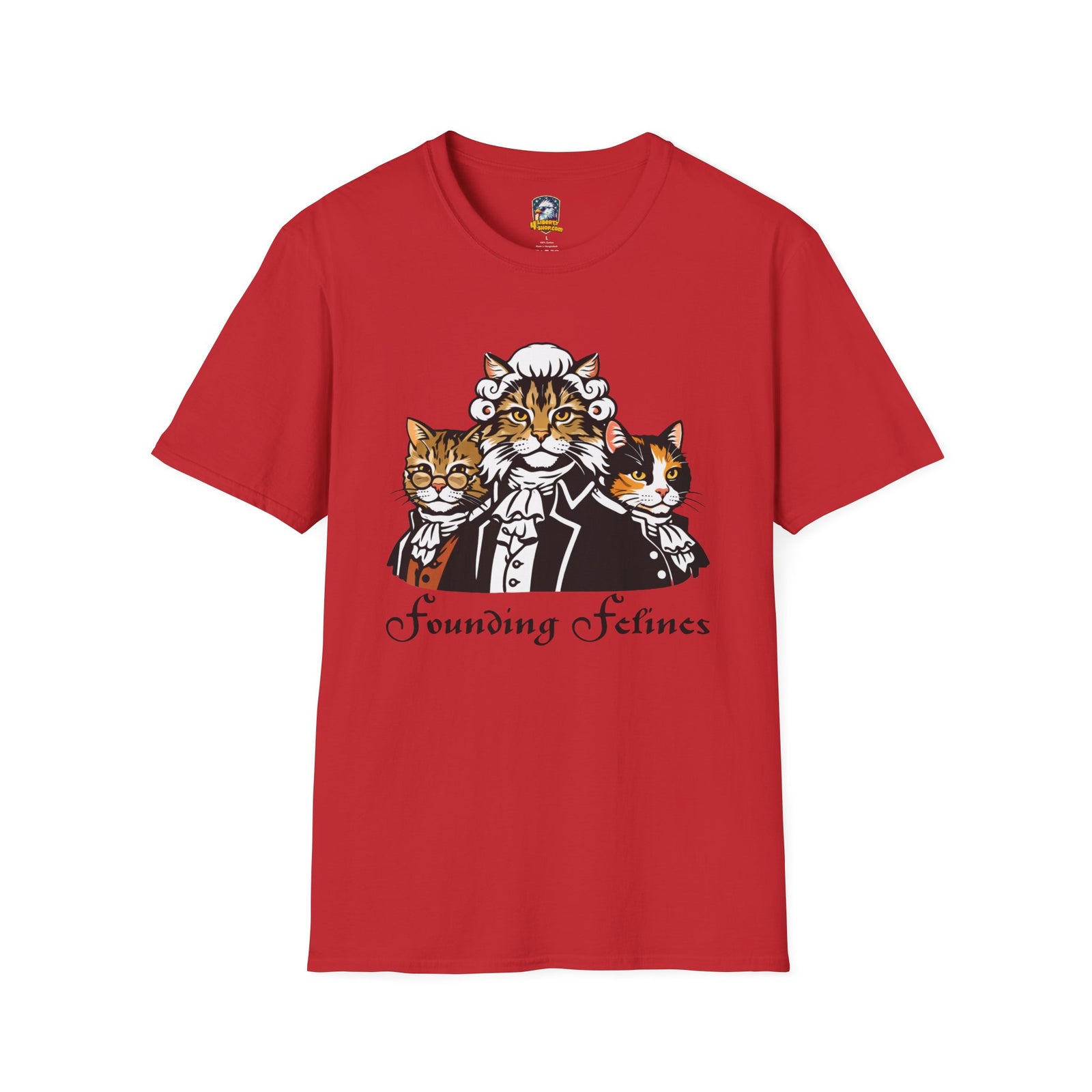 Founding Felines T-Shirt – Revolutionary Cats Graphic Tee