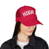 High IQ Foam Trucker Hat — Vintage Lettering Mesh Cap