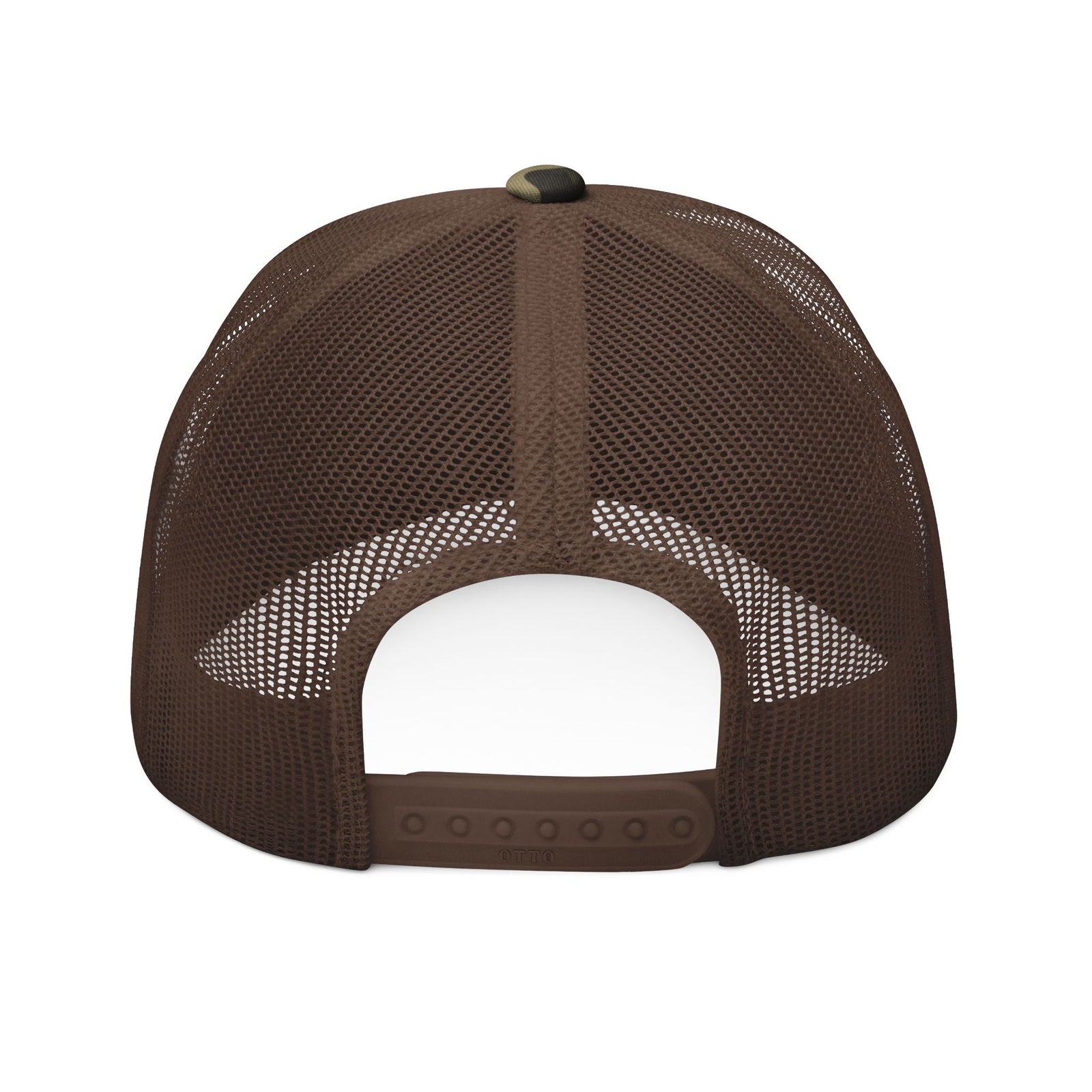 1776 Camo Trucker Hat — Embroidered Patriotic Mesh Cap