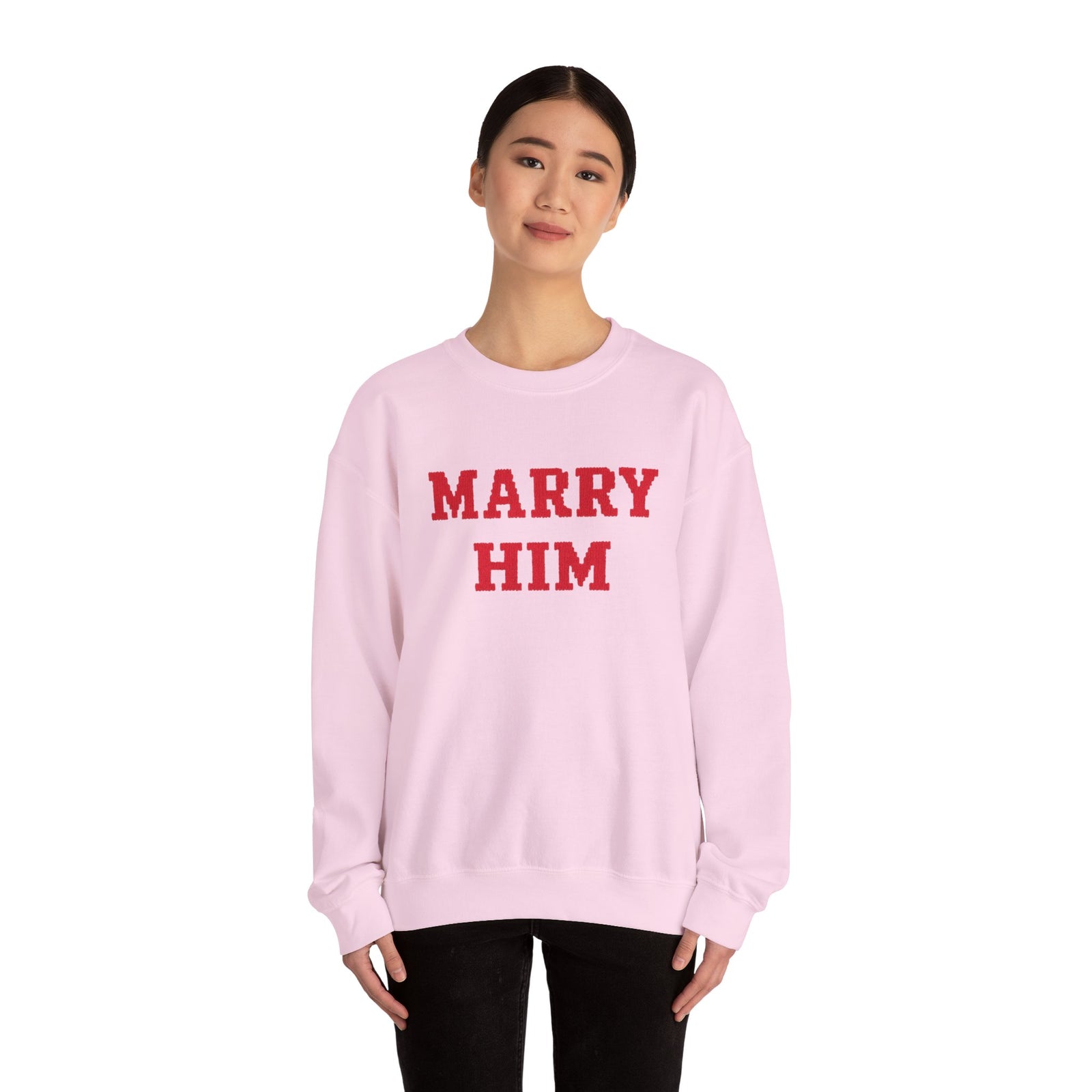 Marry Him Crewneck Sweatshirt – Proposal Proposal Graphic Sweatshirt