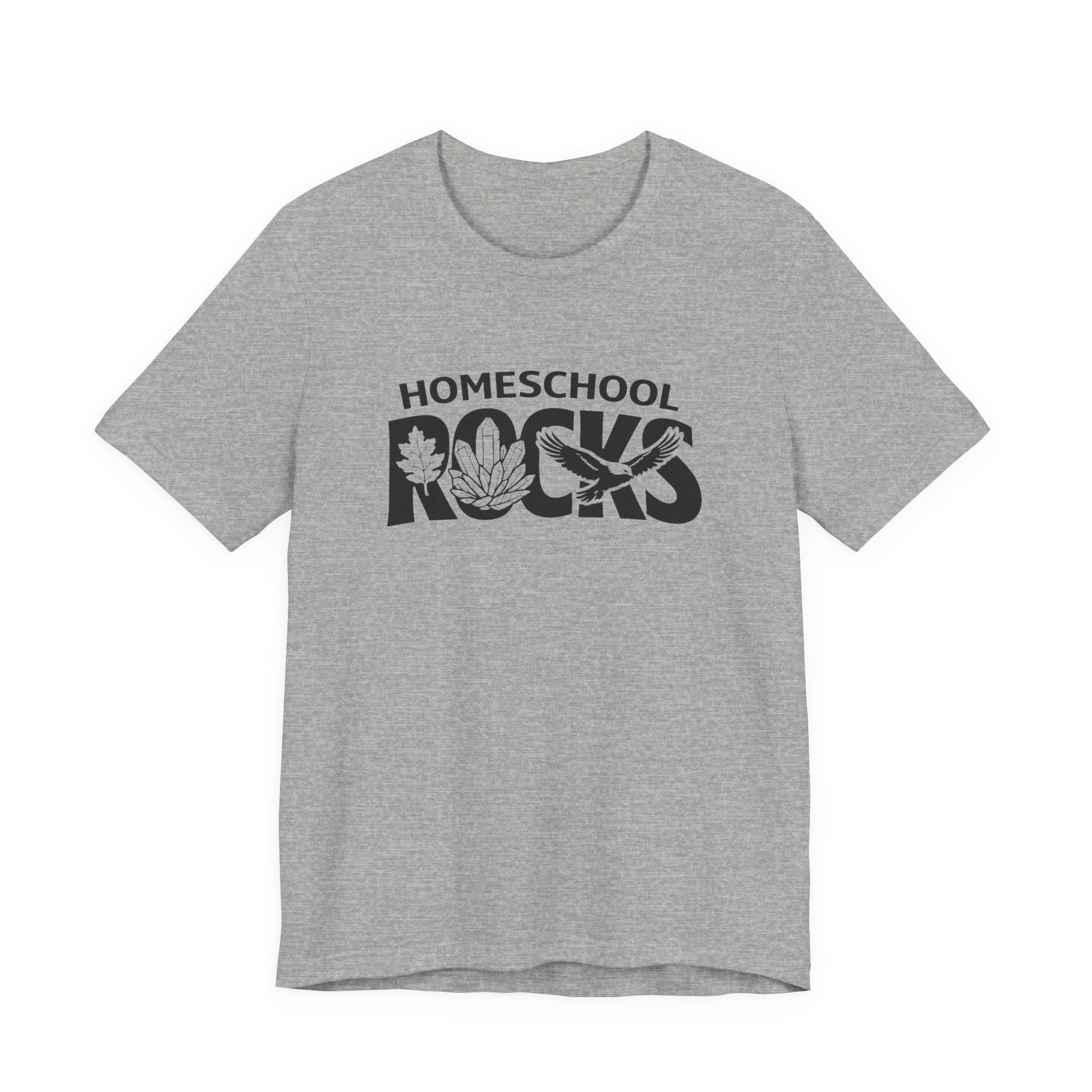 Homeschool Workshop: Homeschool Rocks T-Shirt – Retro Floral 'Homeschool Rocks' Tee for Homeschooling Parents & Teachers
