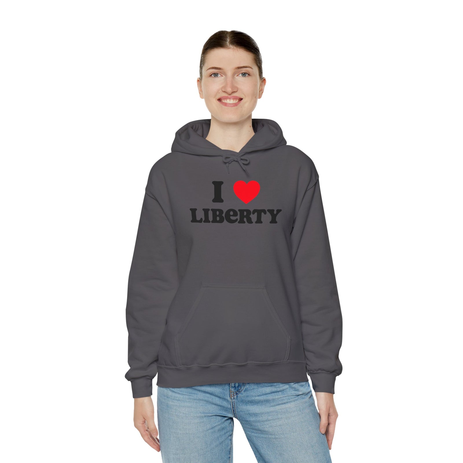 Judge Nap: I Heart Liberty Unisex Heavy Blend™ Hooded Sweatshirt