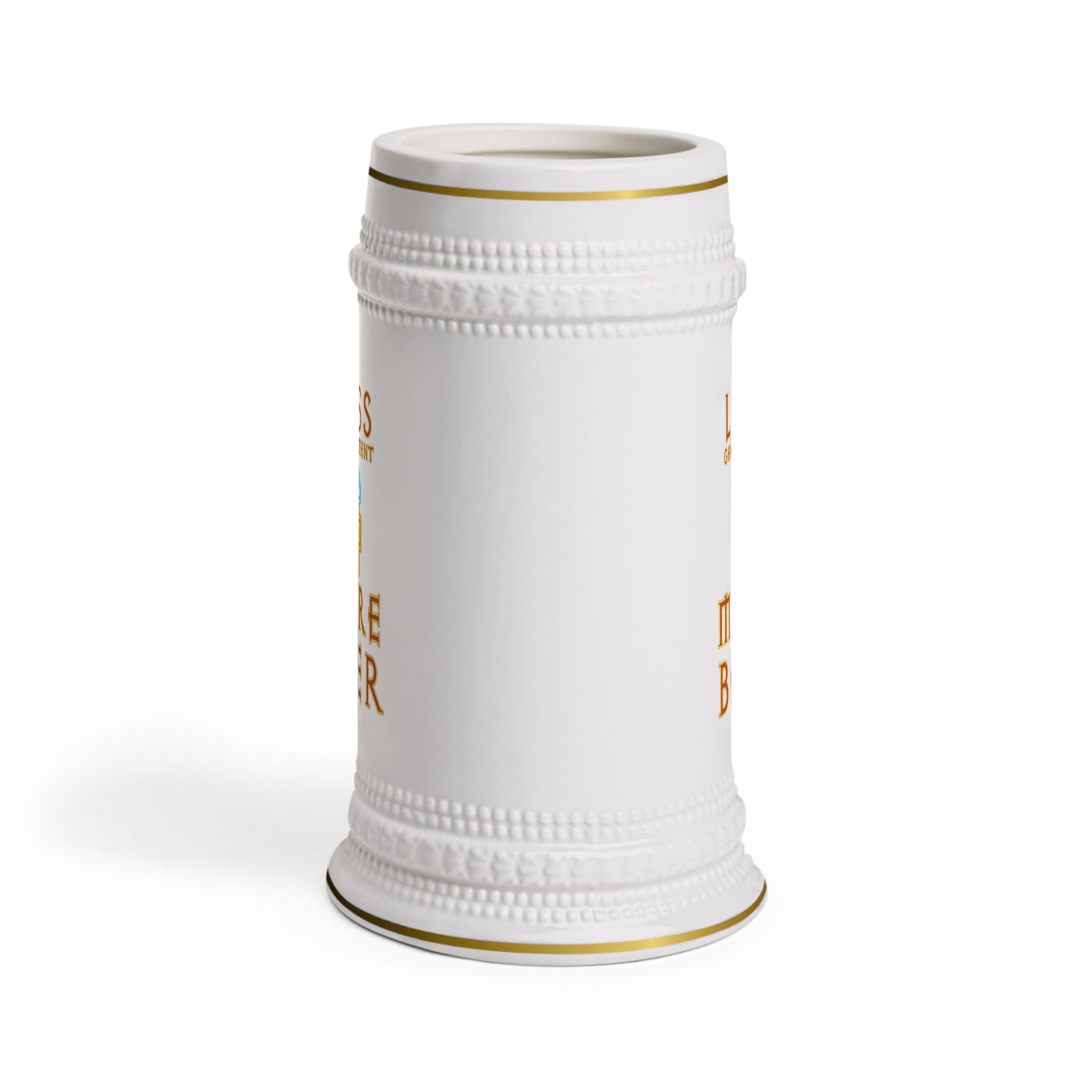 Less Government More Beer Stein Mug - Patriotic Beer Stein