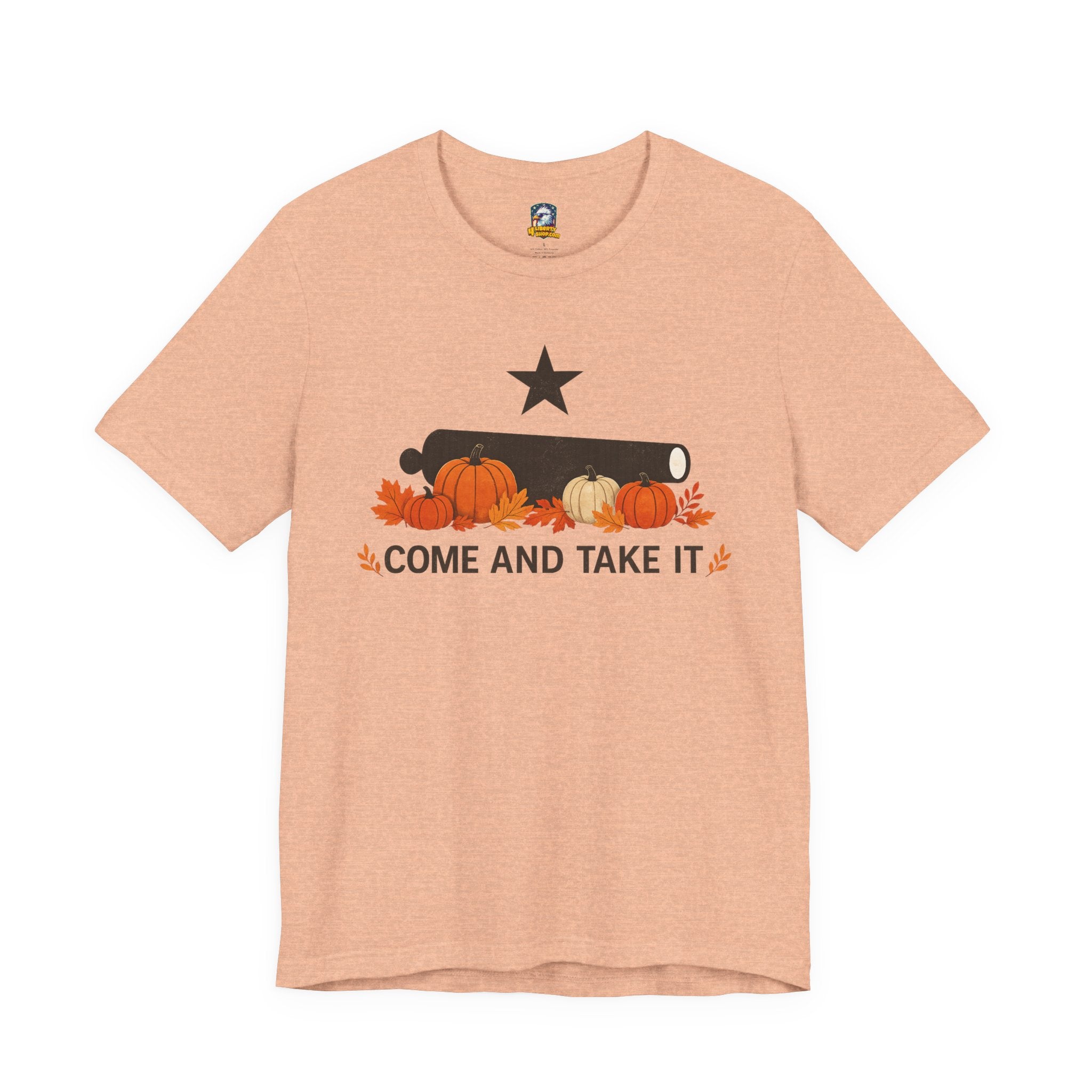 Come And Take It Pumpkin Cannon Tee — Fall Halloween Shirt - 4LibertyShop.com