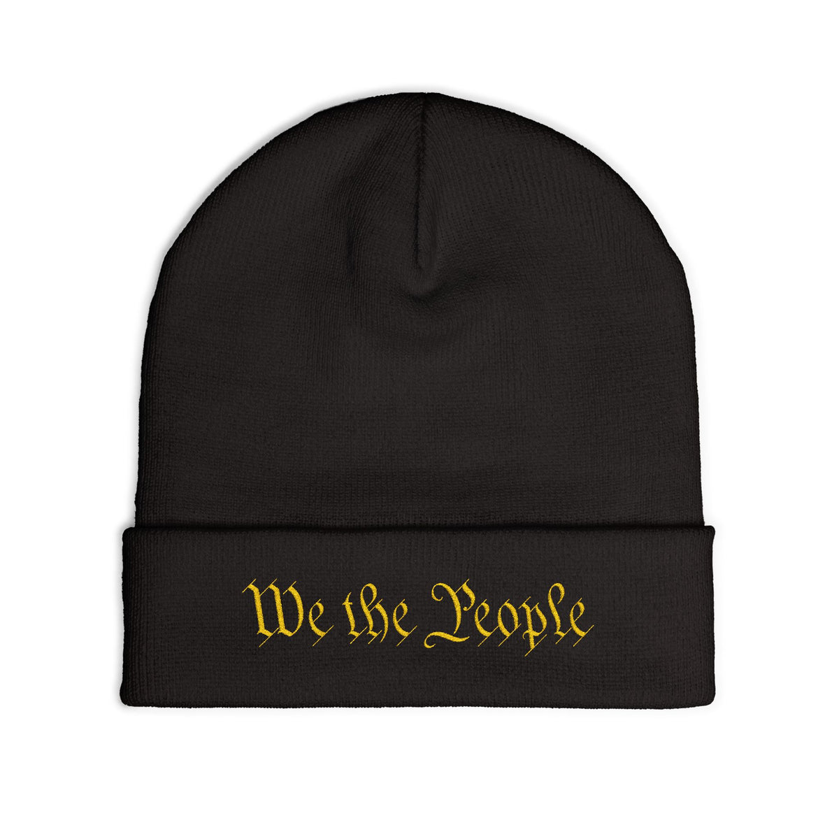We the People Embroidered Knit Beanie - 4LibertyShop.com