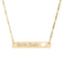 Bar Necklace — "We the People" Engraved Cutout Heart