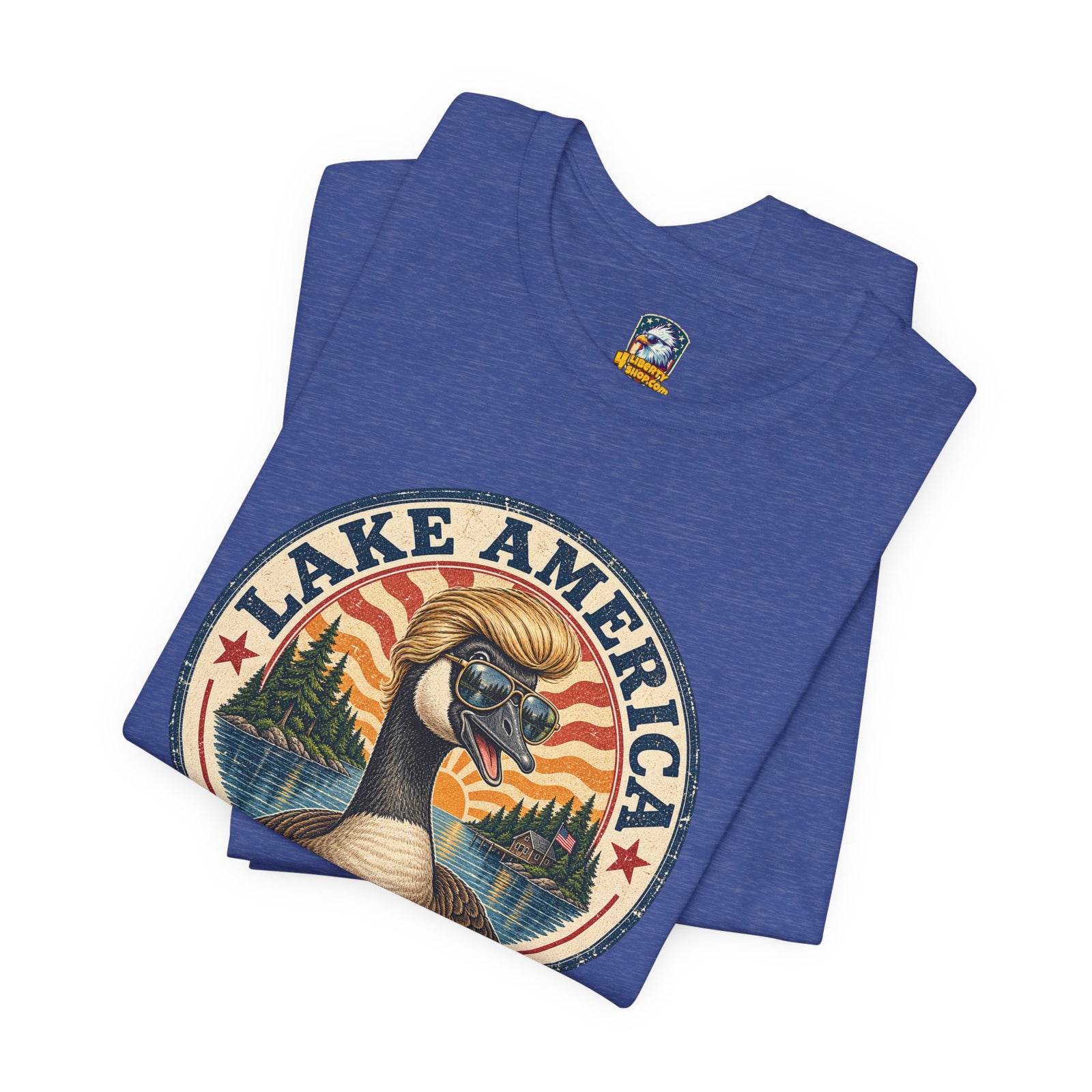 Lake America Goose Tee — Vintage Outdoor Fishing Shirt (Est. 2026) - 4LibertyShop.com