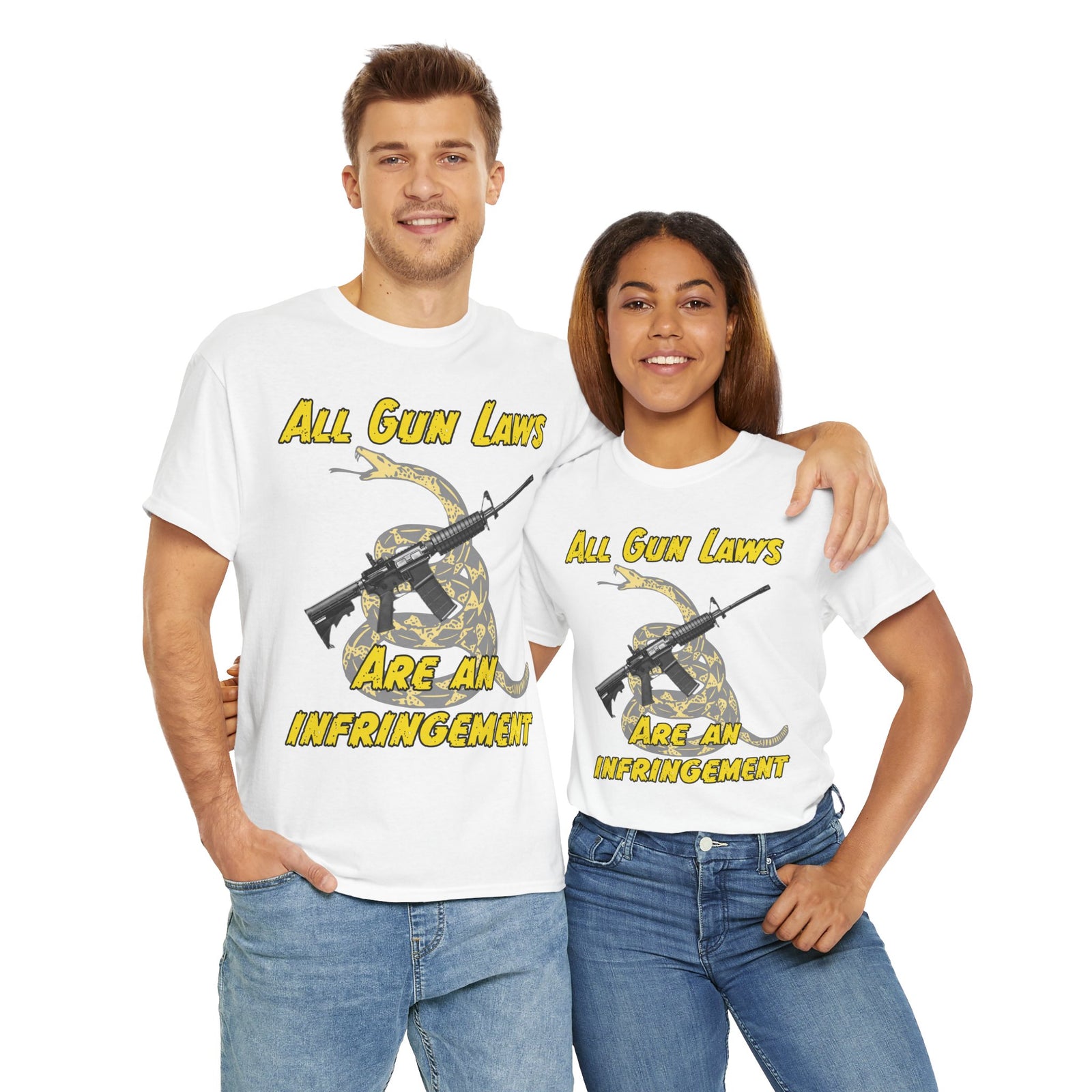 Judge Nap: All Gun Laws Are Infringements AR15 Gadsden T-Shirt