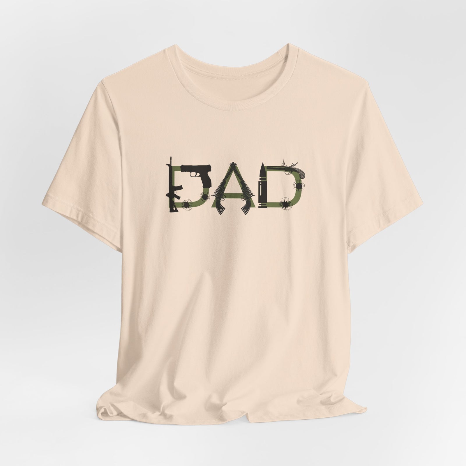 DAD Bullet Holes Tee — Ammo & Guns Graphic Dad Shirt