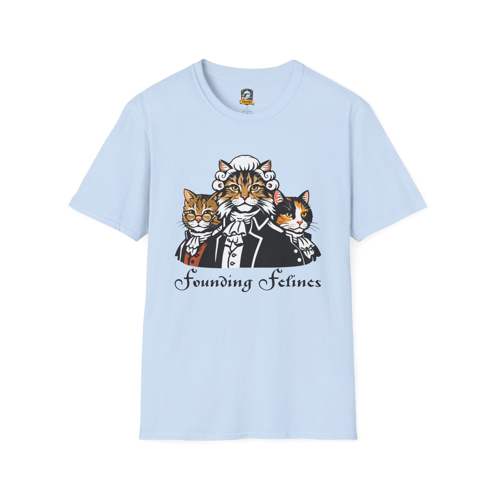 Founding Felines T-Shirt – Revolutionary Cats Graphic Tee