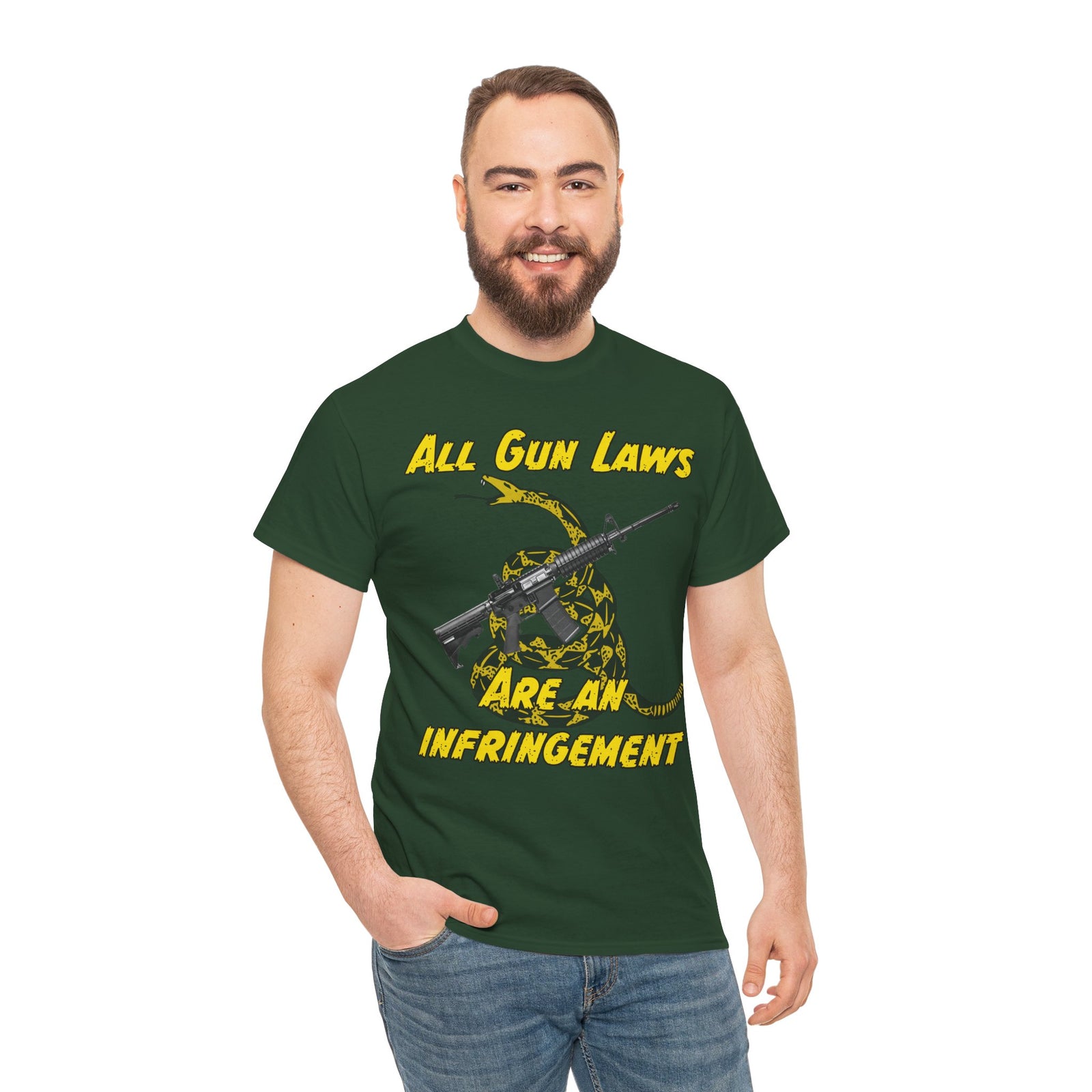 Judge Nap: All Gun Laws Are Infringements AR15 Gadsden T-Shirt