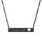 Bar Necklace — "We the People" Engraved Cutout Heart