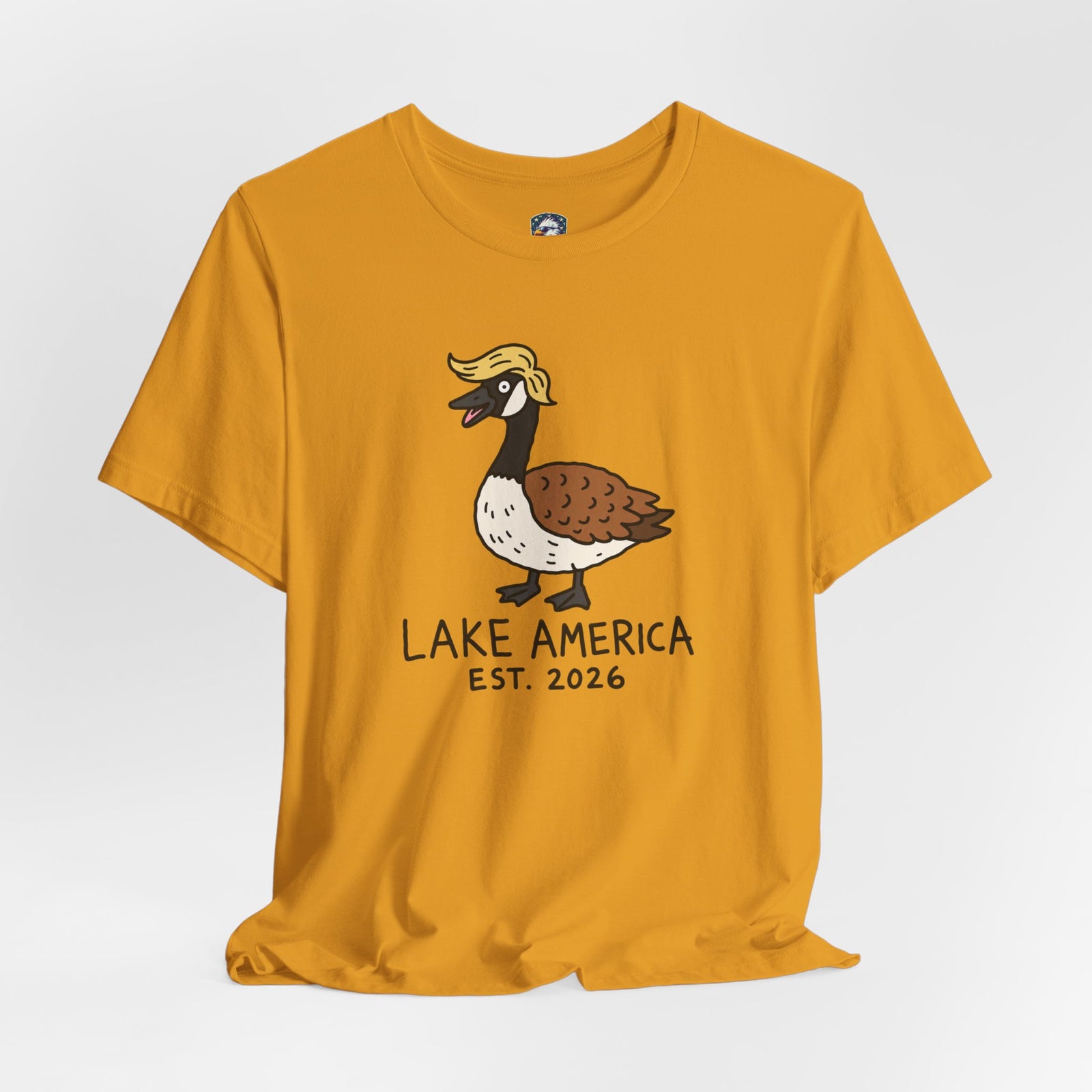 Lake America Goose T‑Shirt — 'Lake America EST. 2026' Cute Duck/Goose Graphic Tee - 4LibertyShop.com