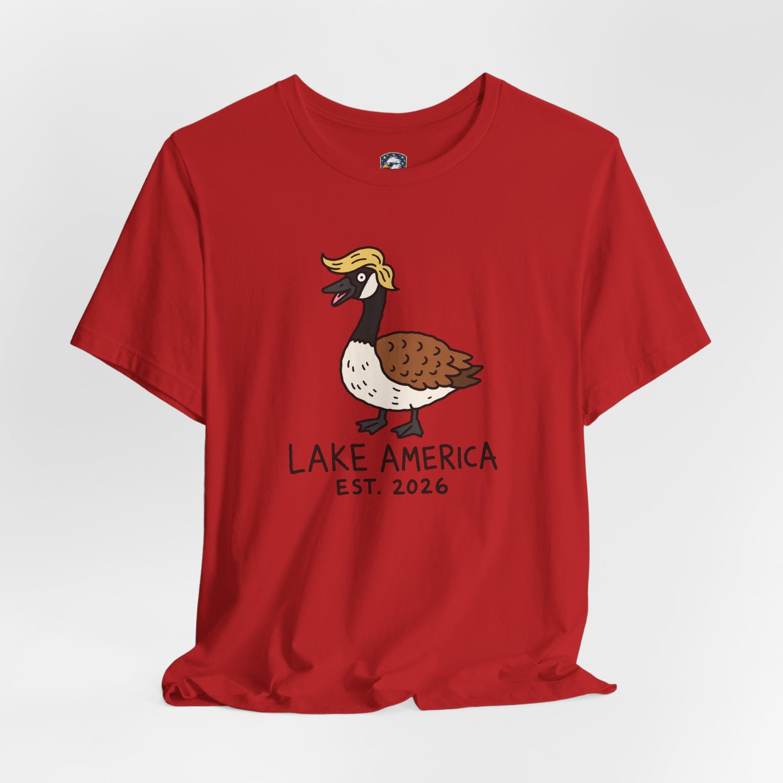 Lake America Goose T‑Shirt — 'Lake America EST. 2026' Cute Duck/Goose Graphic Tee - 4LibertyShop.com