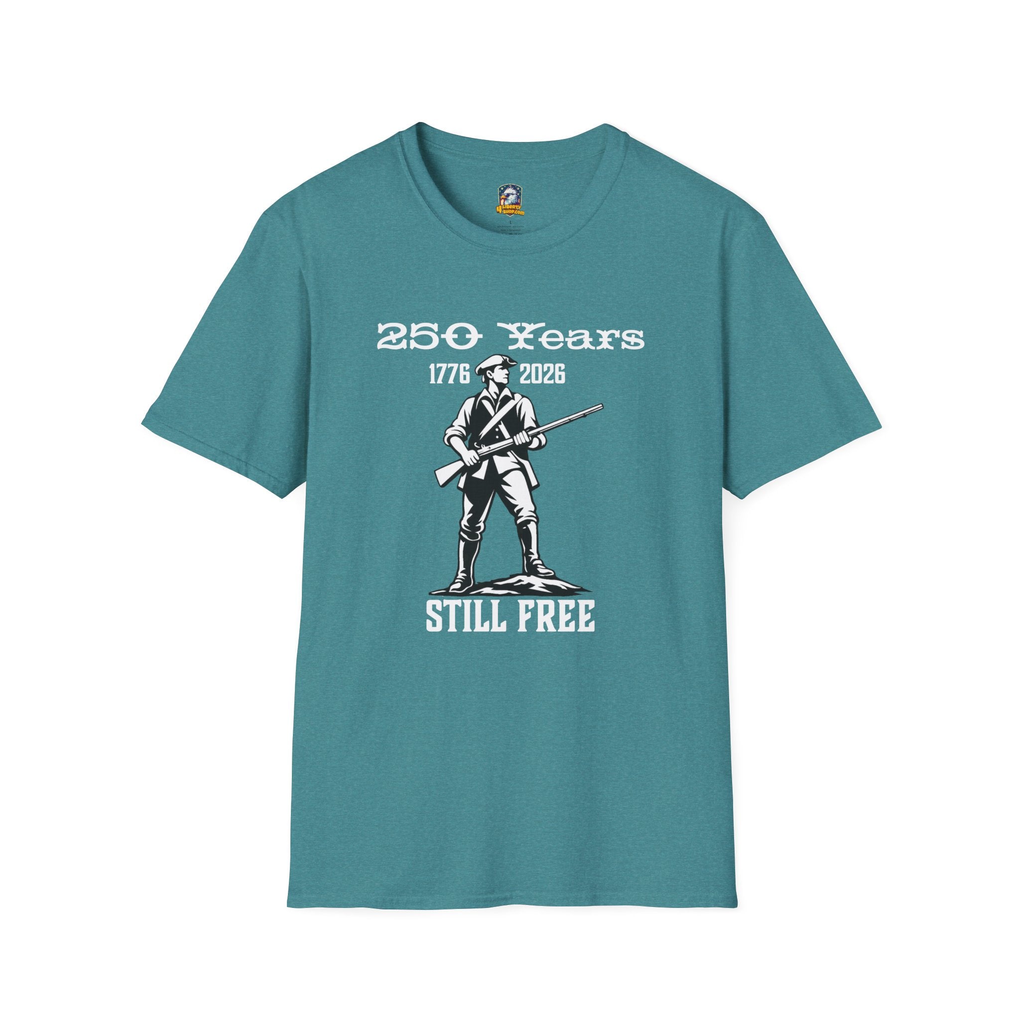 Walton & Johnson 250 Years Still Free T-Shirt — Revolutionary Patriot Tee (1776–2026)