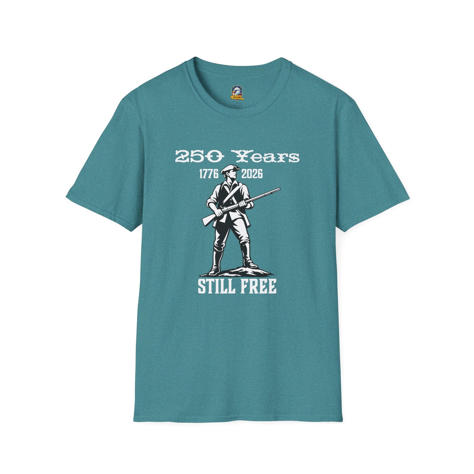 Walton & Johnson 250 Years Still Free T-Shirt — Revolutionary Patriot Tee (1776–2026)