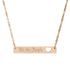 Bar Necklace — "We the People" Engraved Cutout Heart