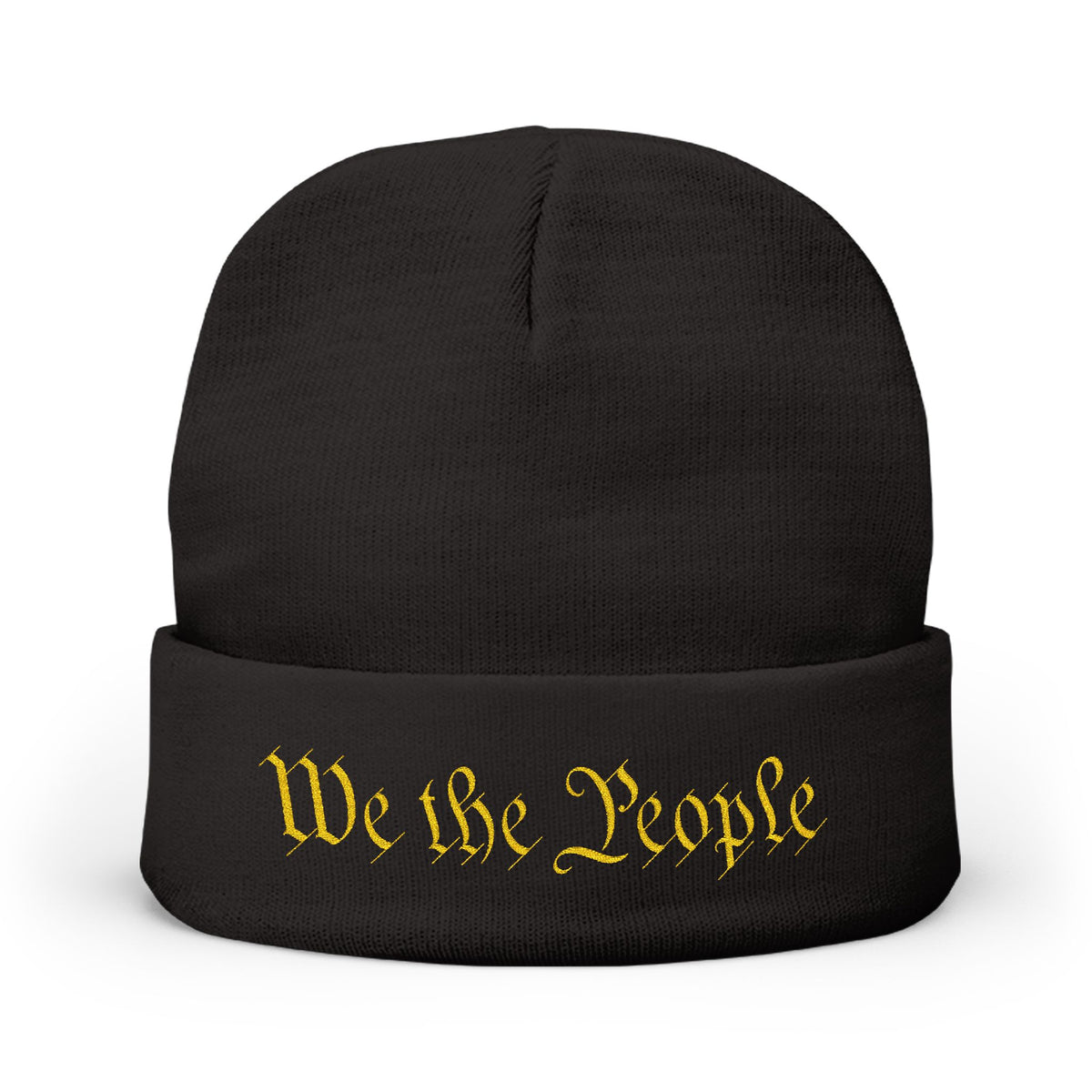 We the People Embroidered Knit Beanie - 4LibertyShop.com