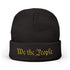 We the People Embroidered Knit Beanie - 4LibertyShop.com